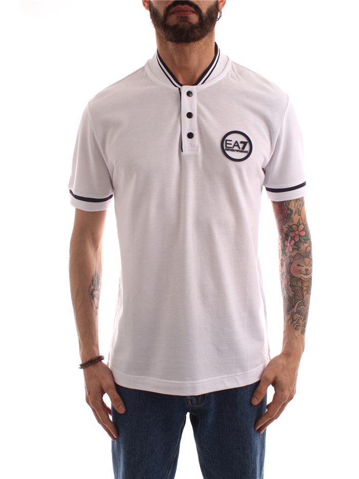 Ea7 Clothing Man Short sleeves WHITE 3LPF18
