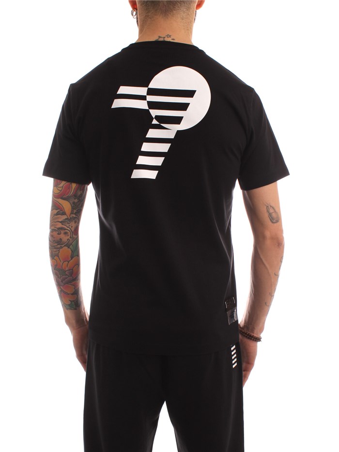 Ea7 Clothing Man Short sleeve BLACK 3LPT15