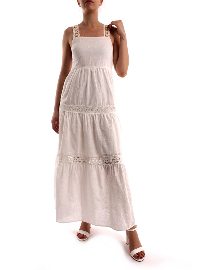 Desigual Clothing Woman Long WHITE 23SWVW66
