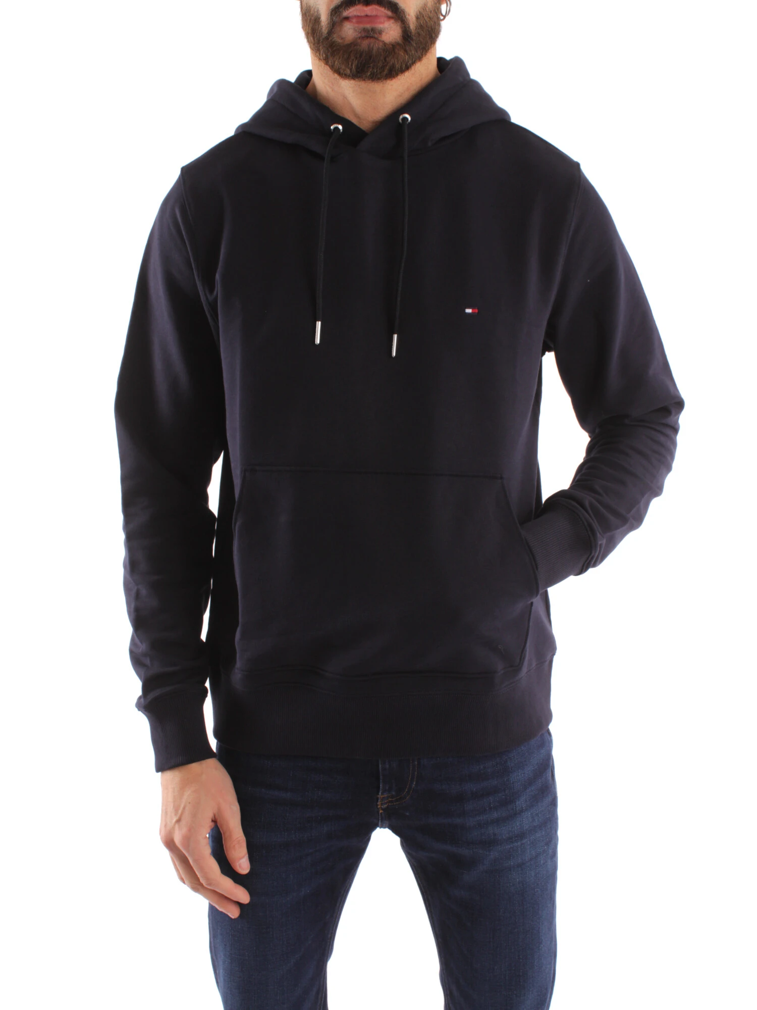 FELPA CON CAPPUCCIO 1985 UOMO NERO