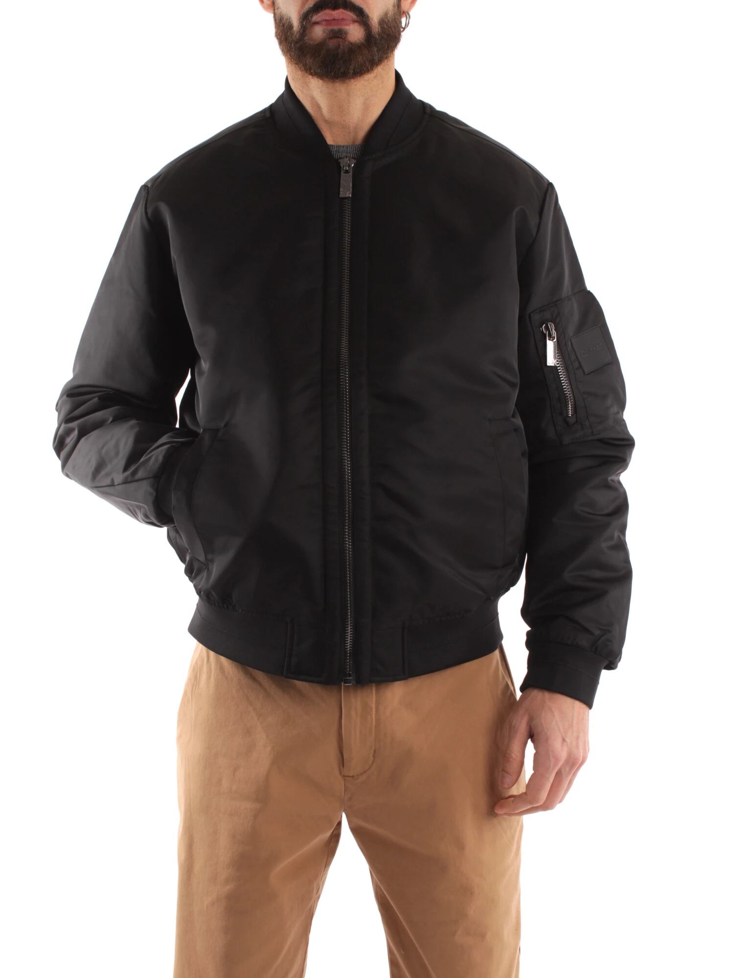 BOMBER CON TASCHE UOMO NERO