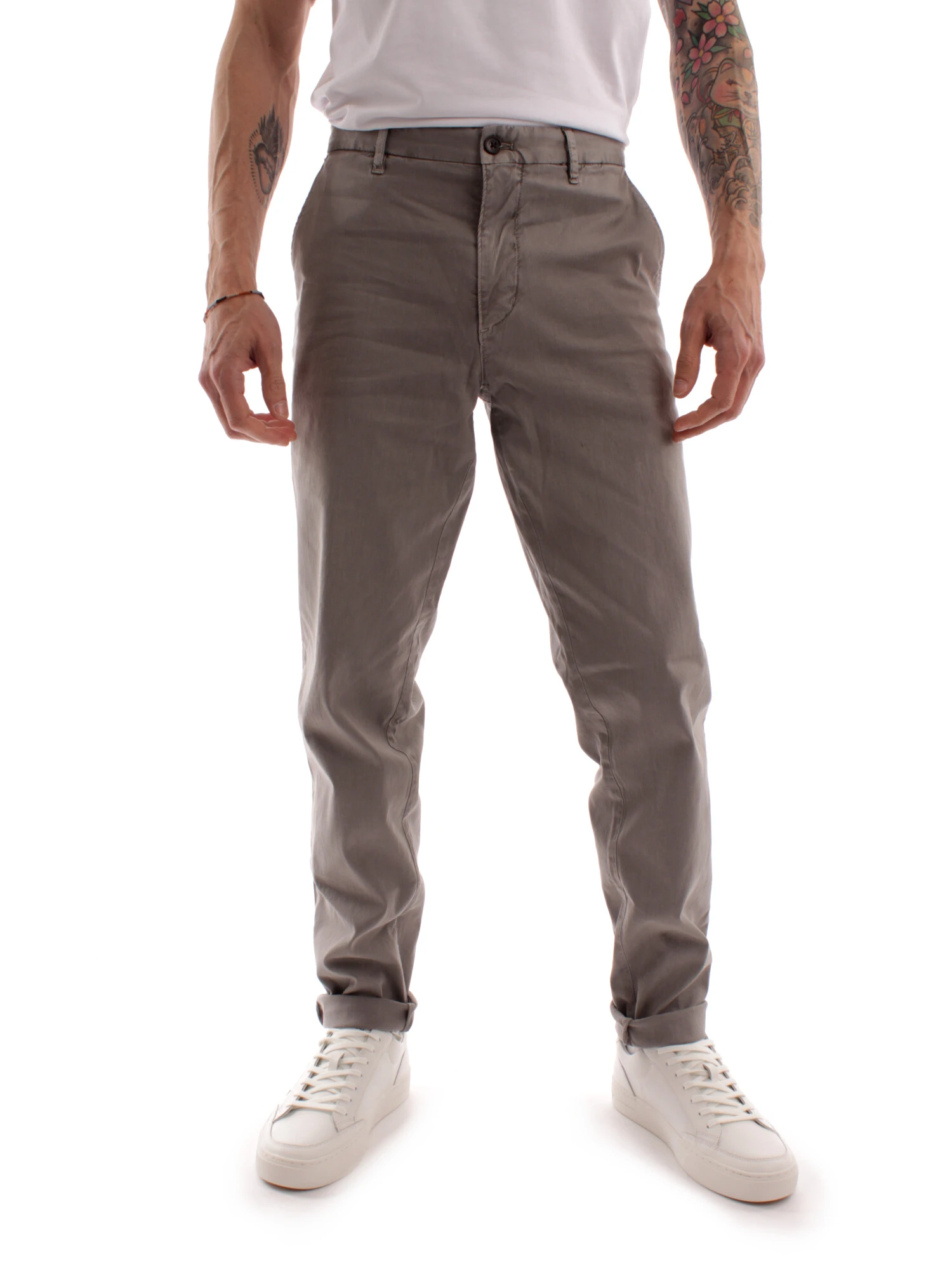 PANTALONI CHINO CHELSEA UOMO GRIGIO