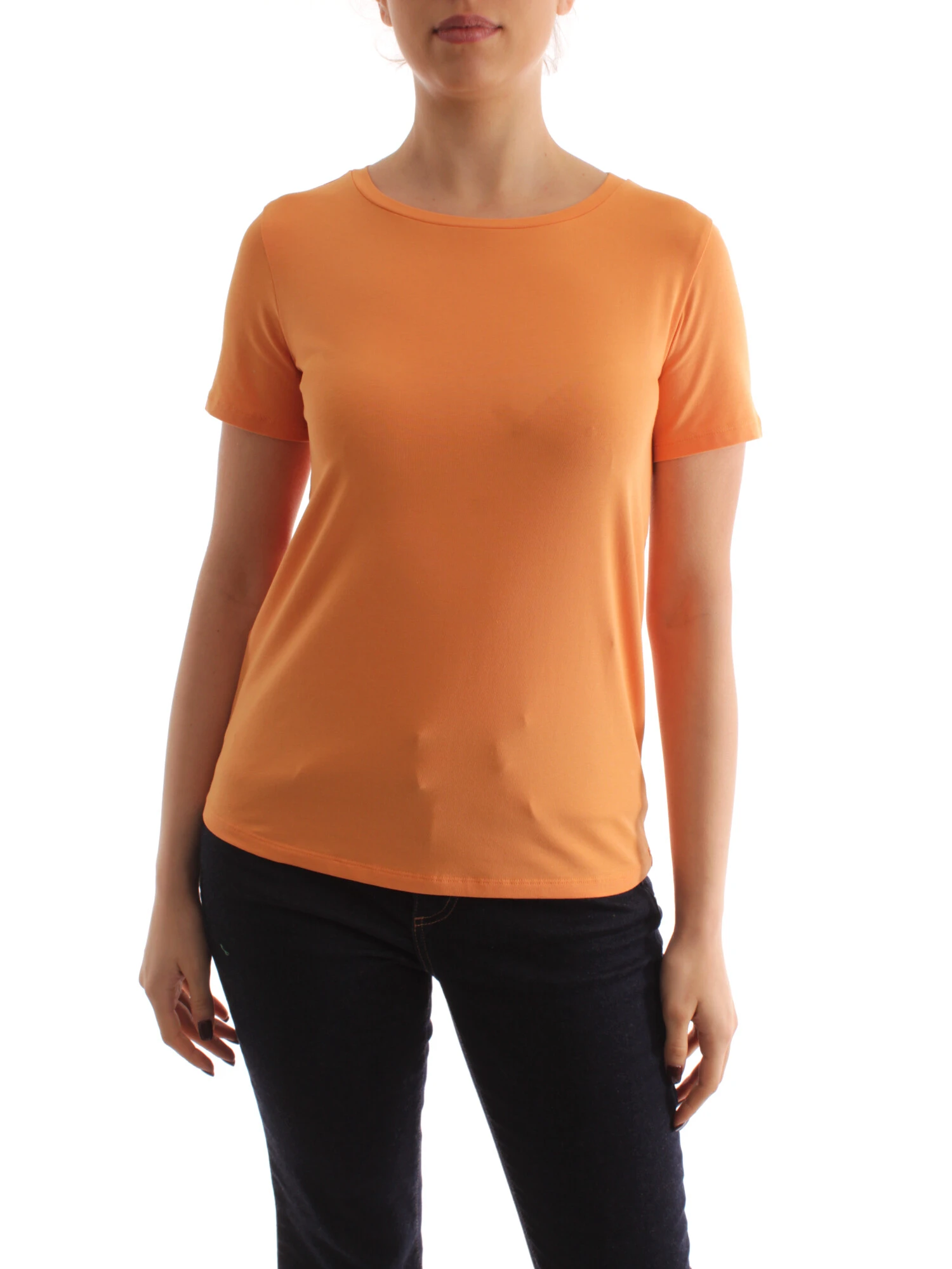 T-SHIRT TINTA UNITA DONNA ARANCIO