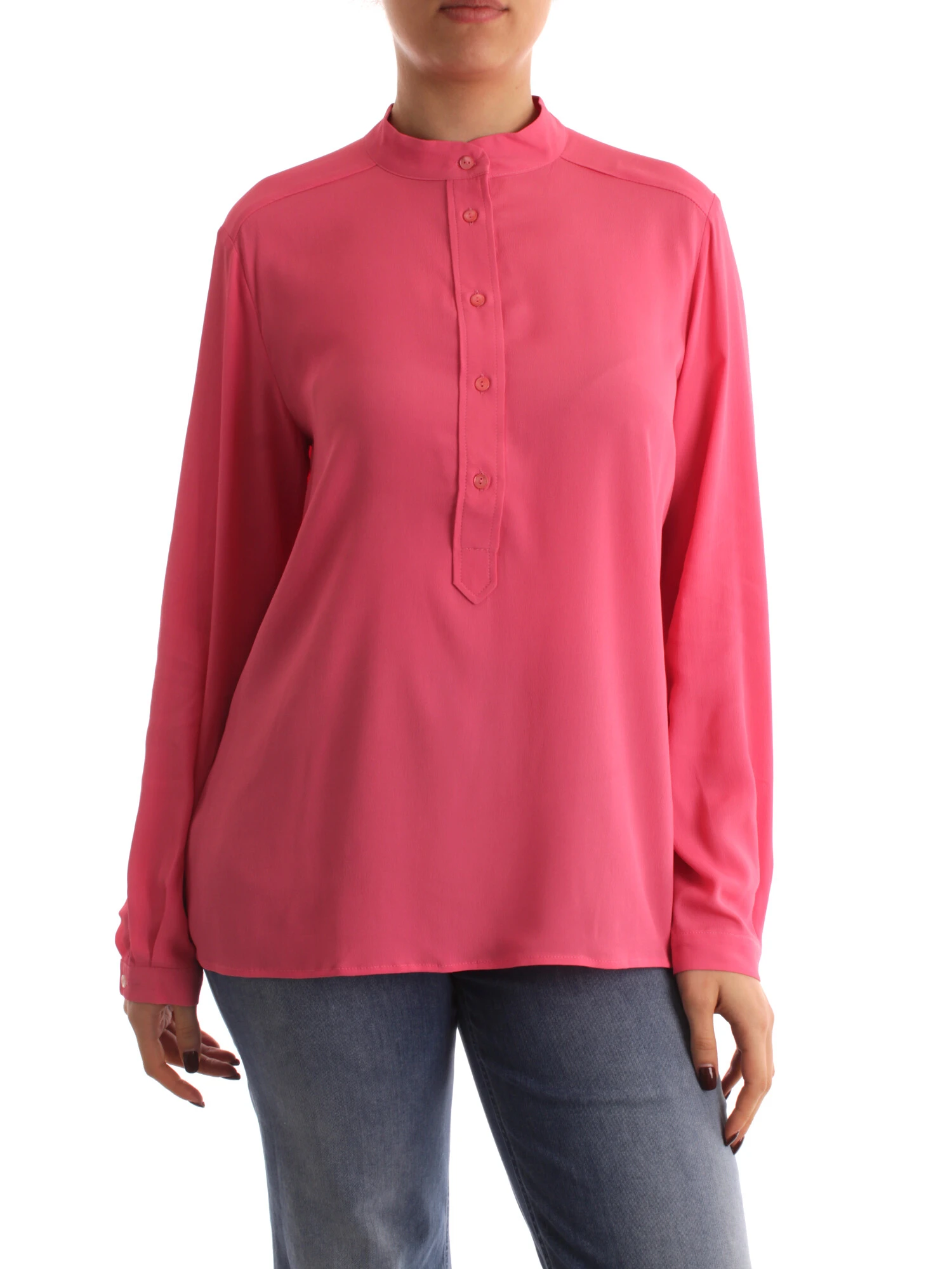 BLUSA CON BOTTONCINI DONNA ROSA