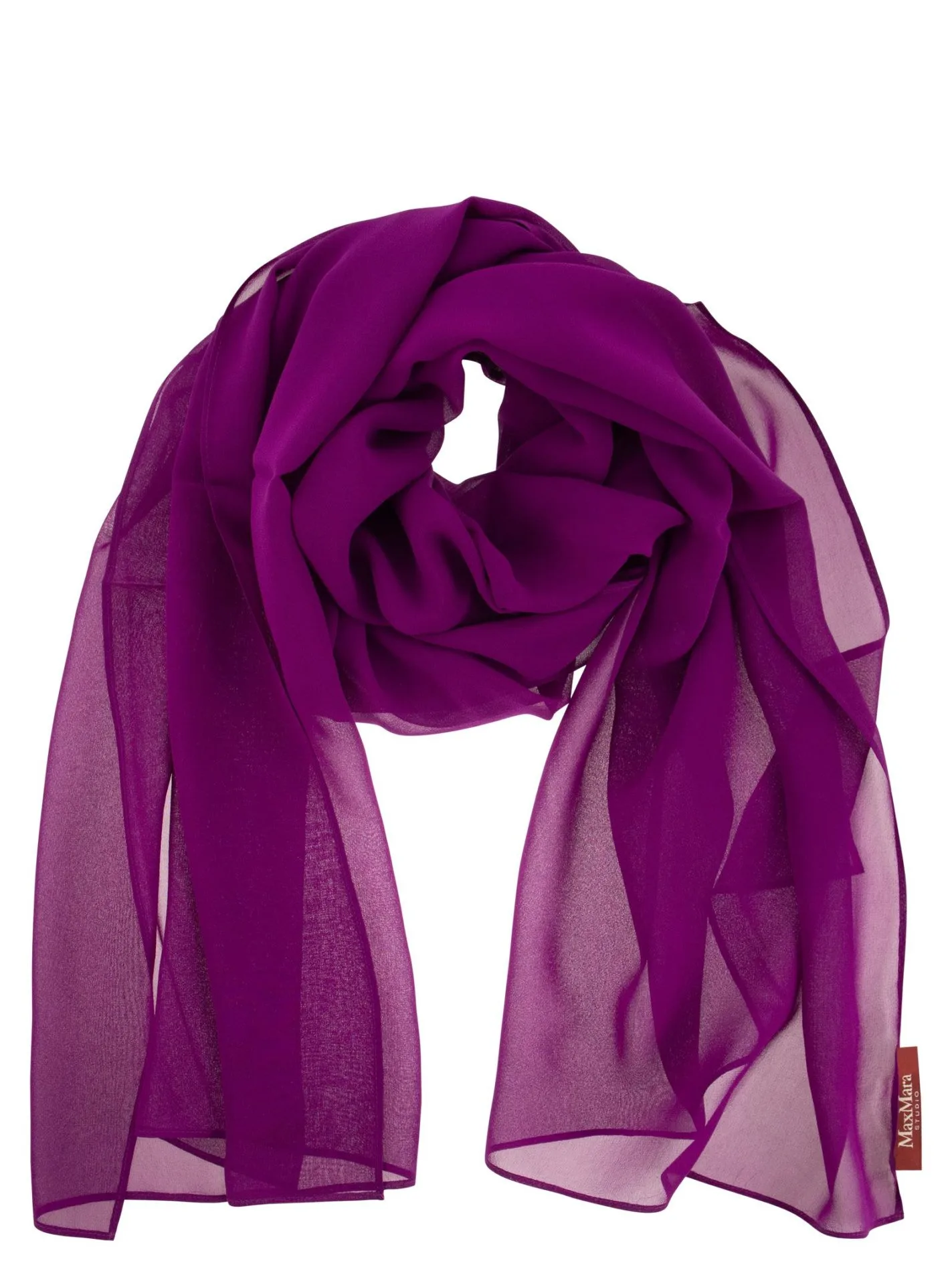 FOULARD IN SETA MONOCOLORE DONNA VIOLA