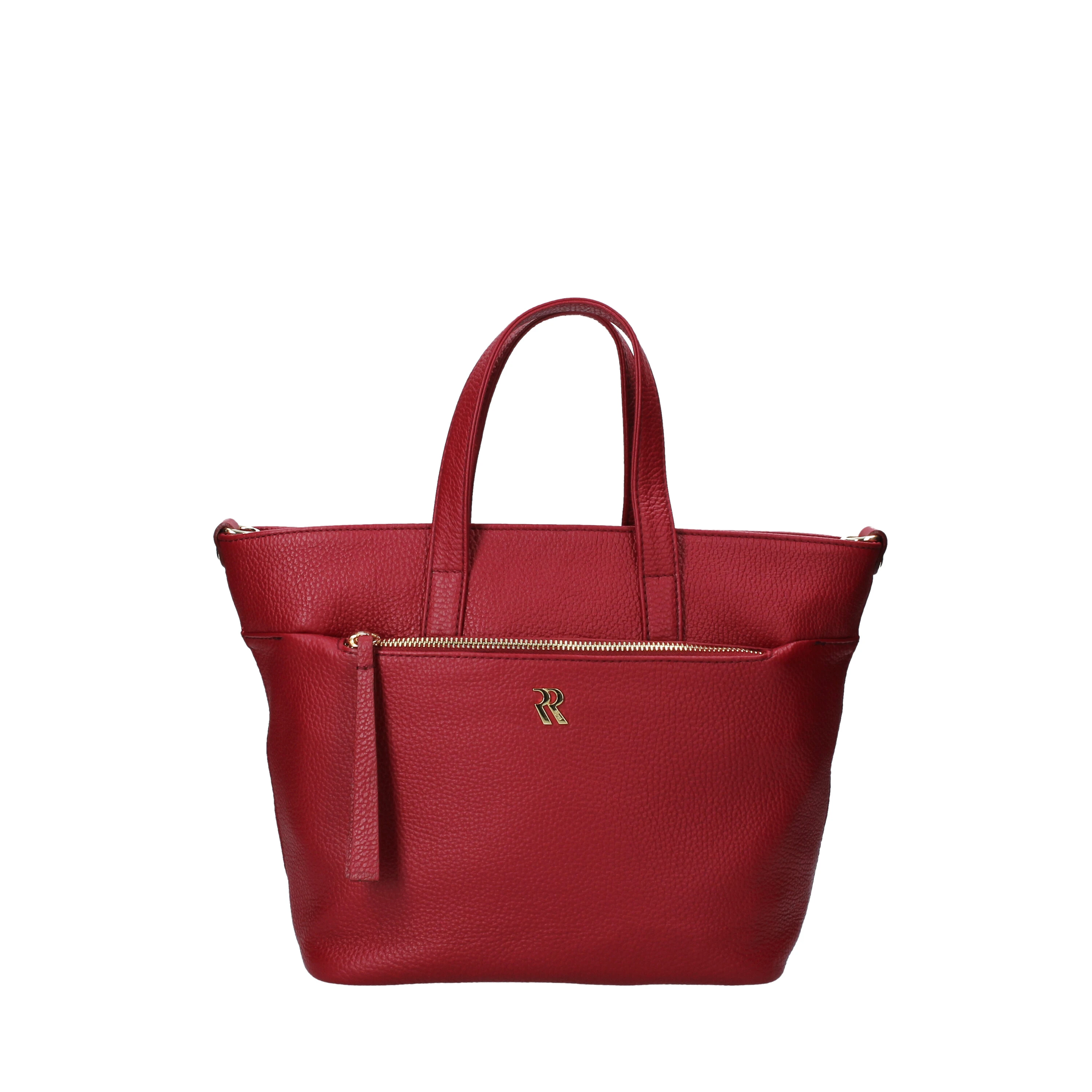 BORSA A MANO CON TASCHE ESTERNE DONNA ROSSO