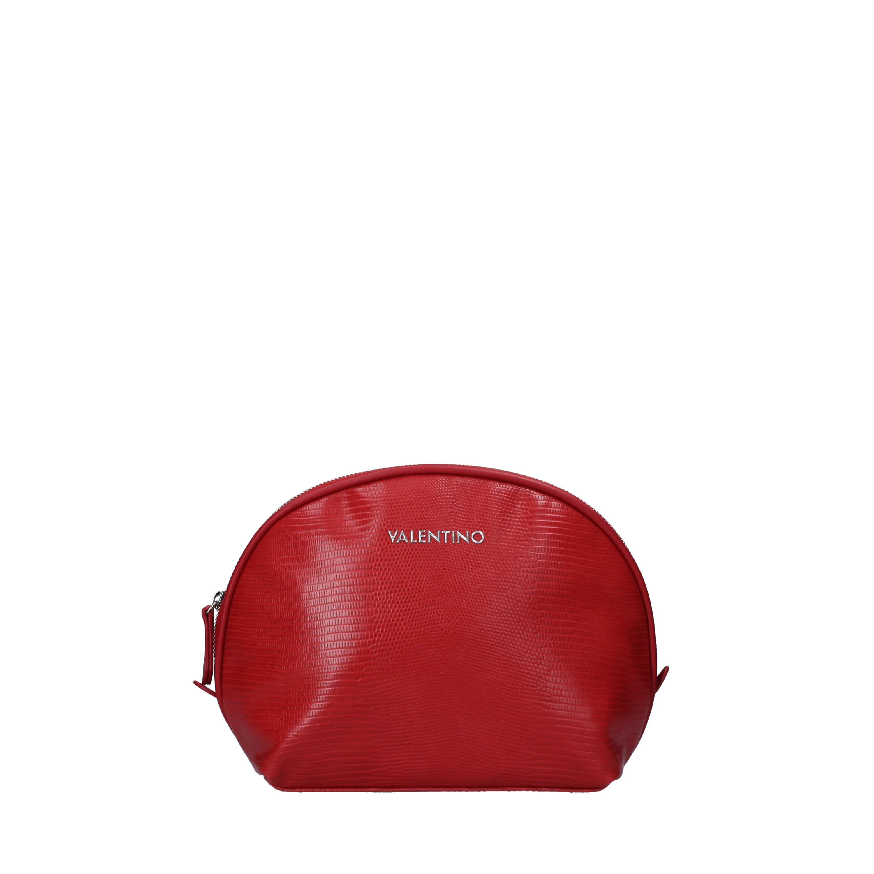 POCHETTE PITONATA CON ZIP DONNA ROSSO