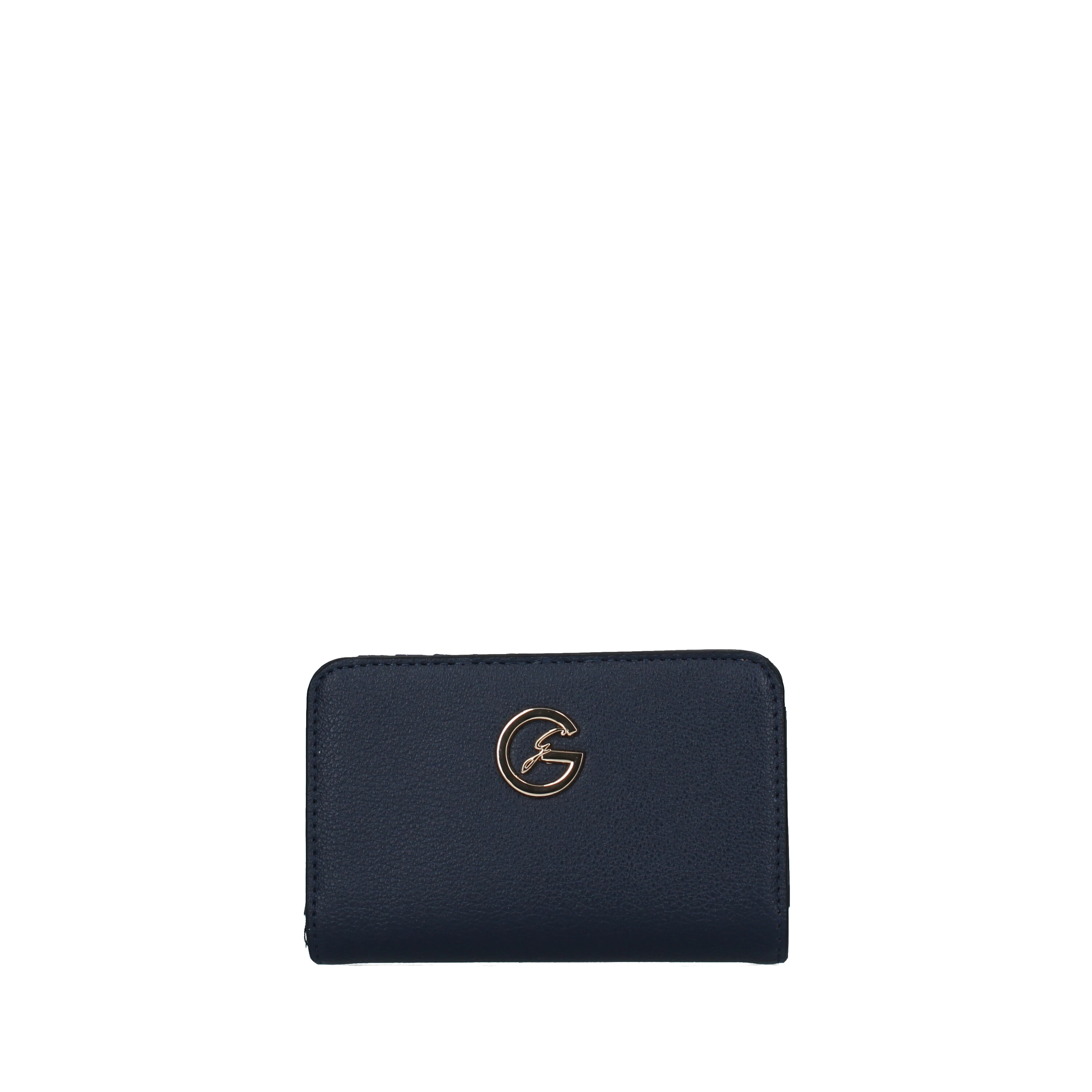 PORTAFOGLIO CON LOGO CENTRALE LADY DONNA BLU