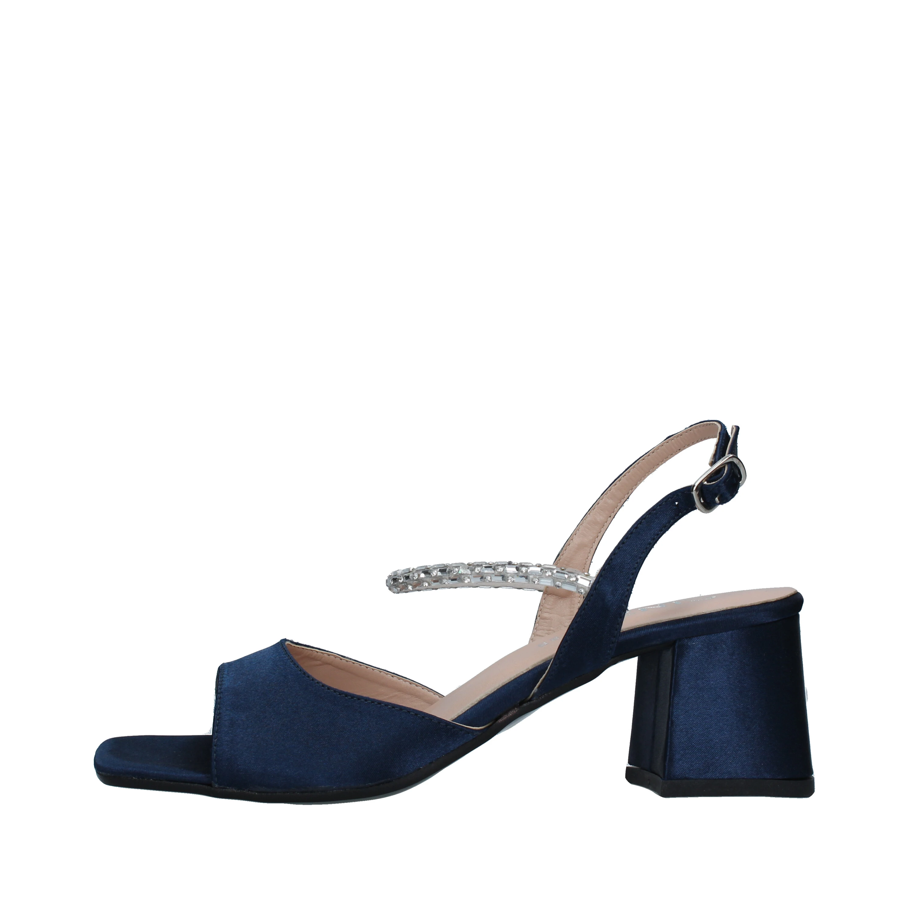 SANDALI IN RASO CON TACCO DONNA BLU