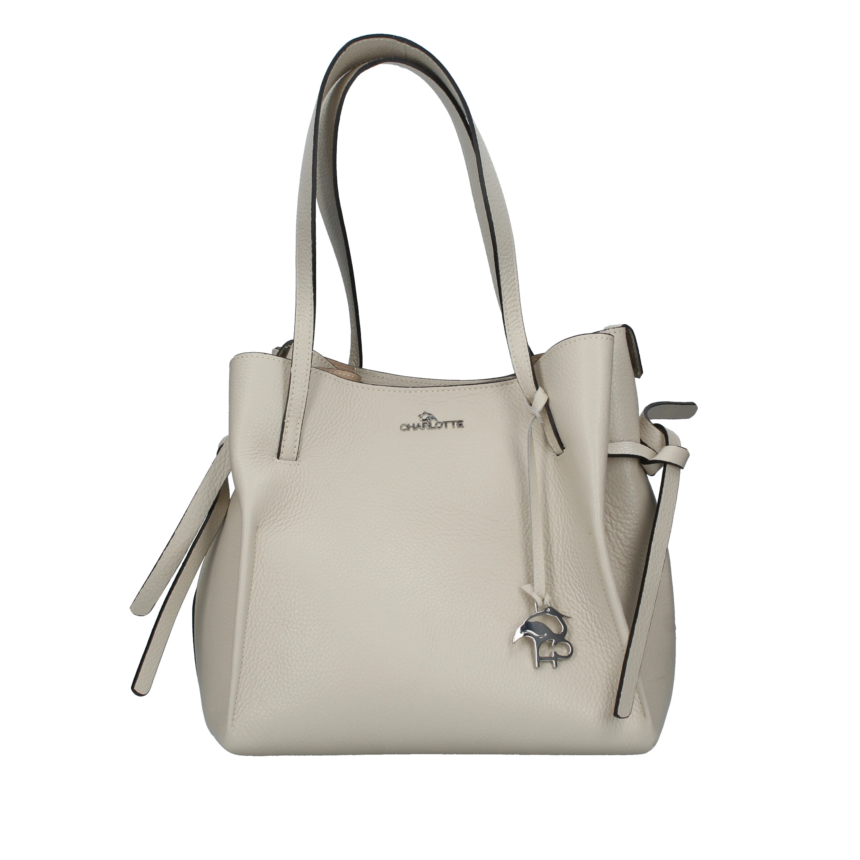 BORSE A SPALLA CON LACCI LATERALI DONNA BEIGE