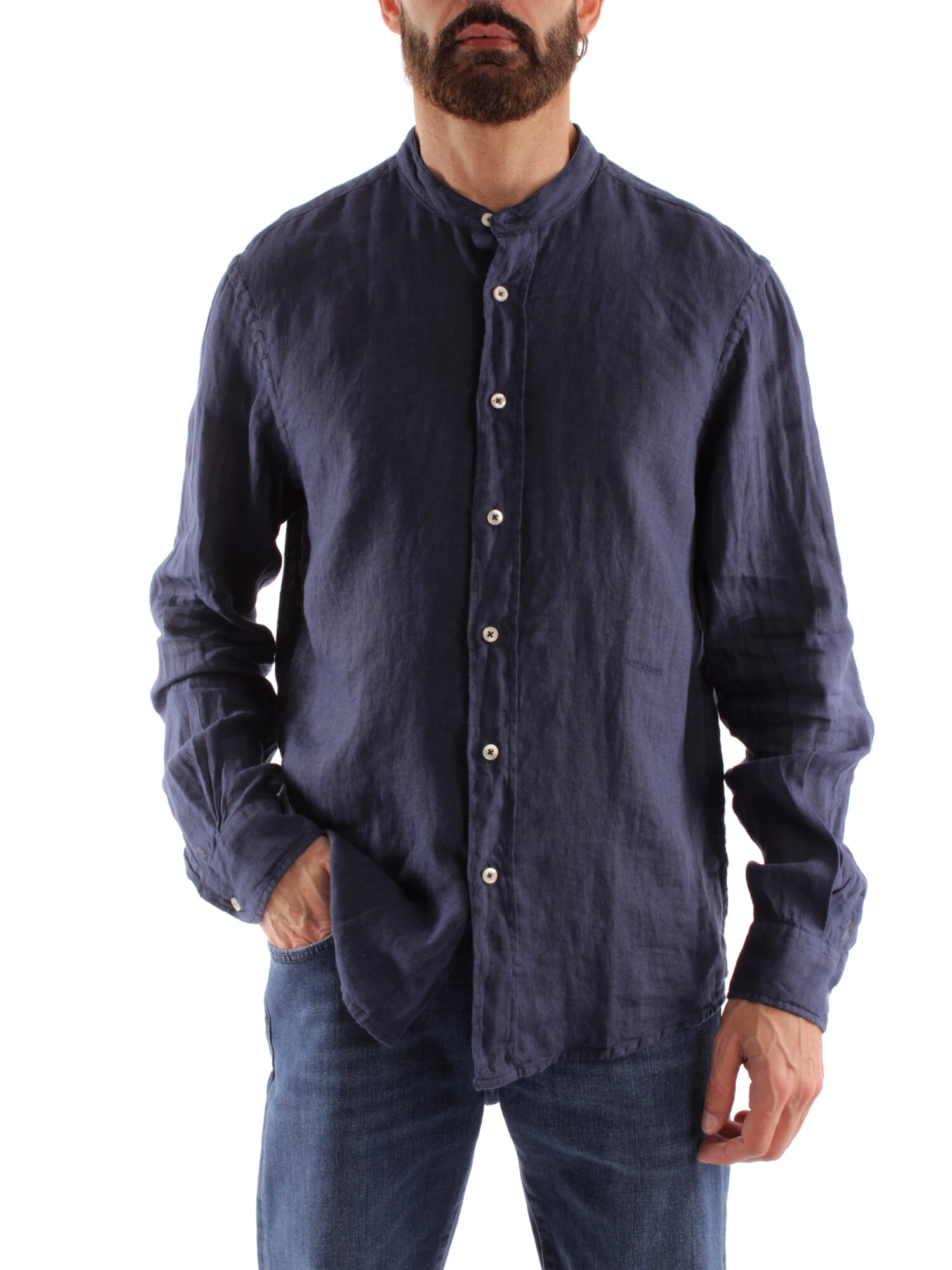 CAMICIA IN LINO COREY RIVIERA UOMO BLU