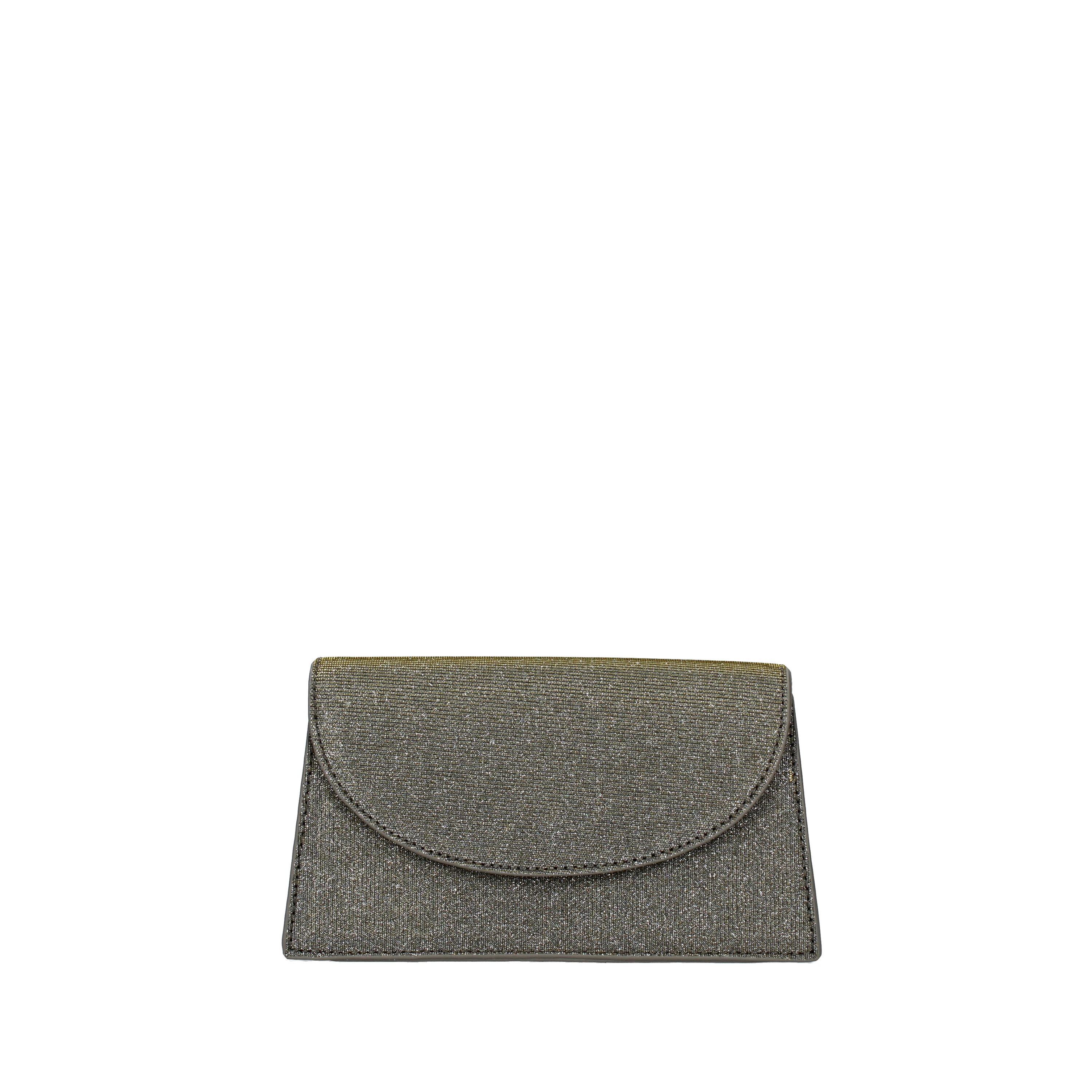 POCHETTE GLITTERATA CON TRACOLLA DONNA GRAPHITE