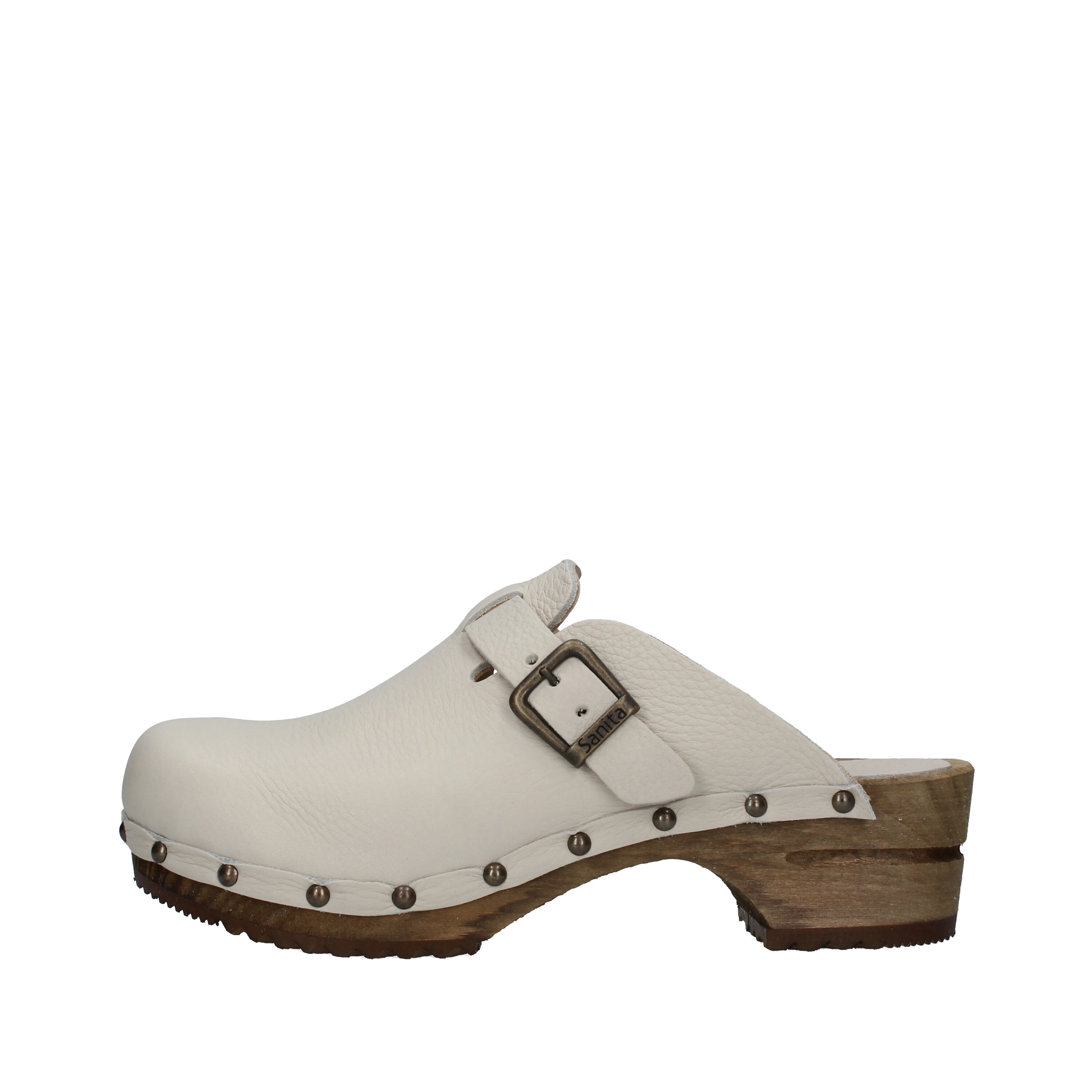 SABOT CON BORCHIE WOOD KRISTEL DONNA BIANCO