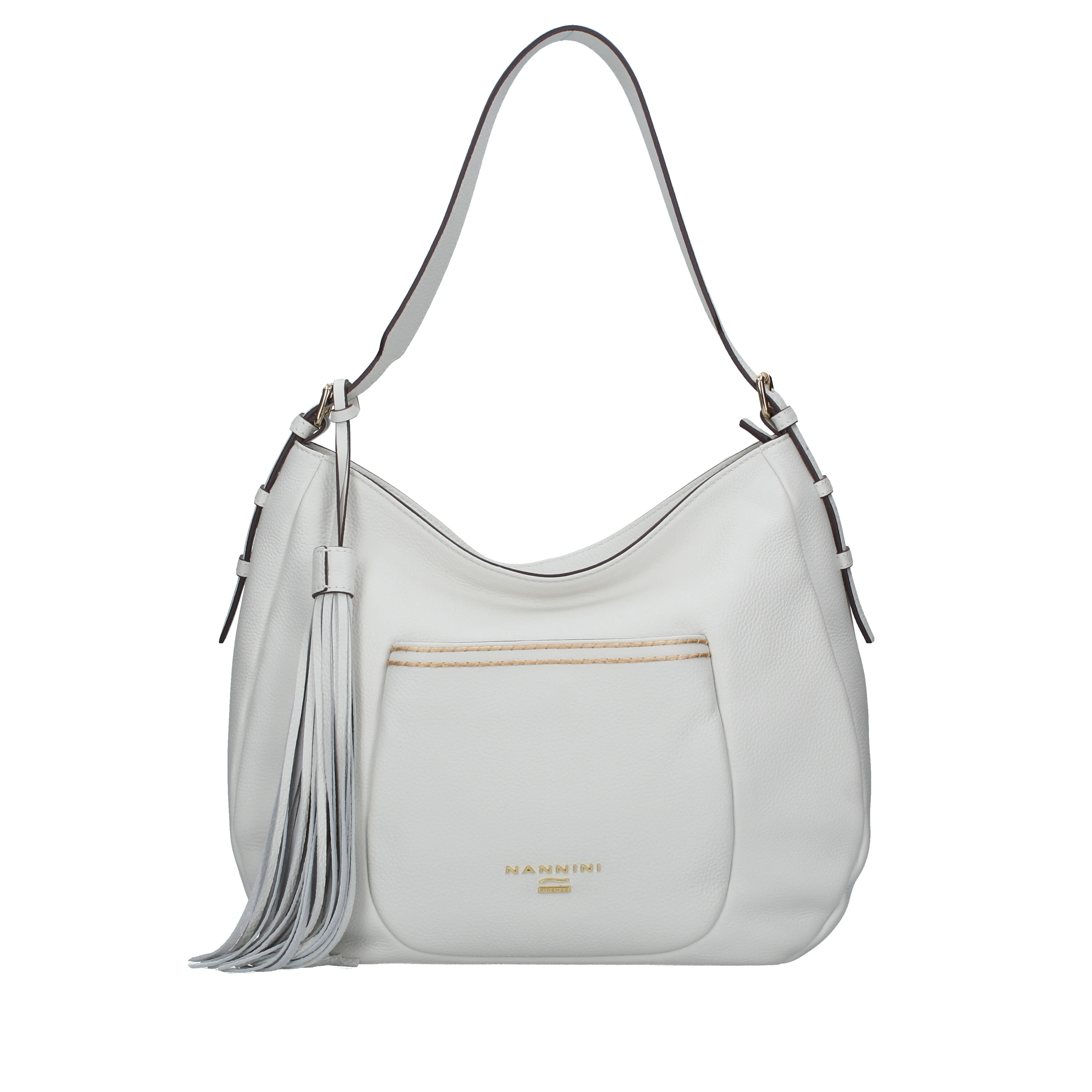 BORSA A SPALLA CON LOGO LOLA DONNA BIANCO