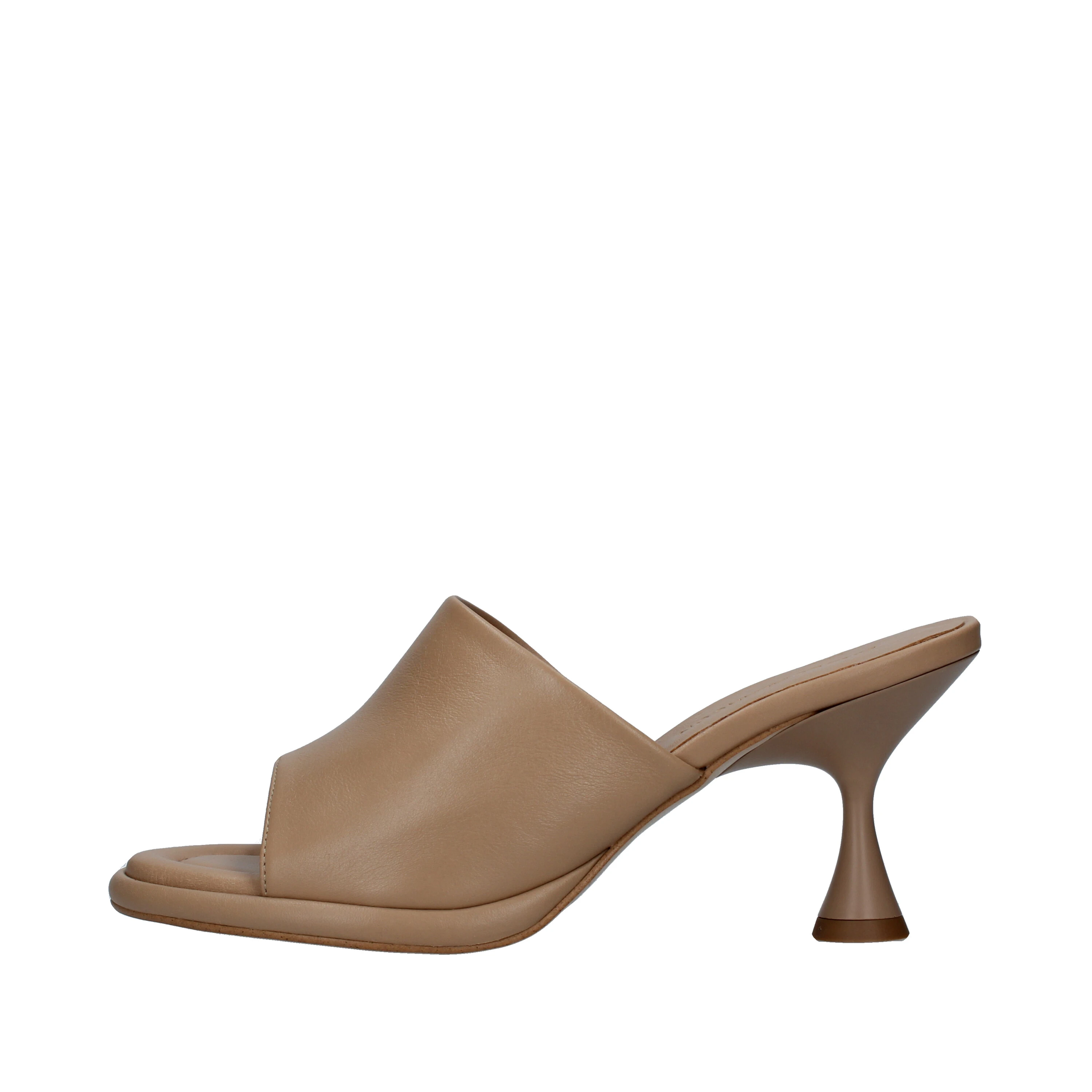 SANDALI CON TACCO A CONO DONNA BEIGE