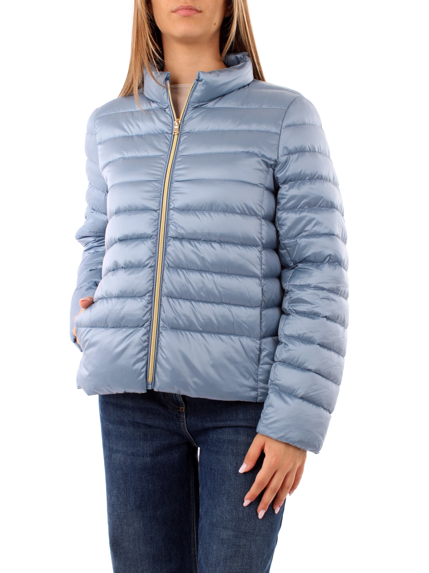 Piumino azzurro donna hot sale