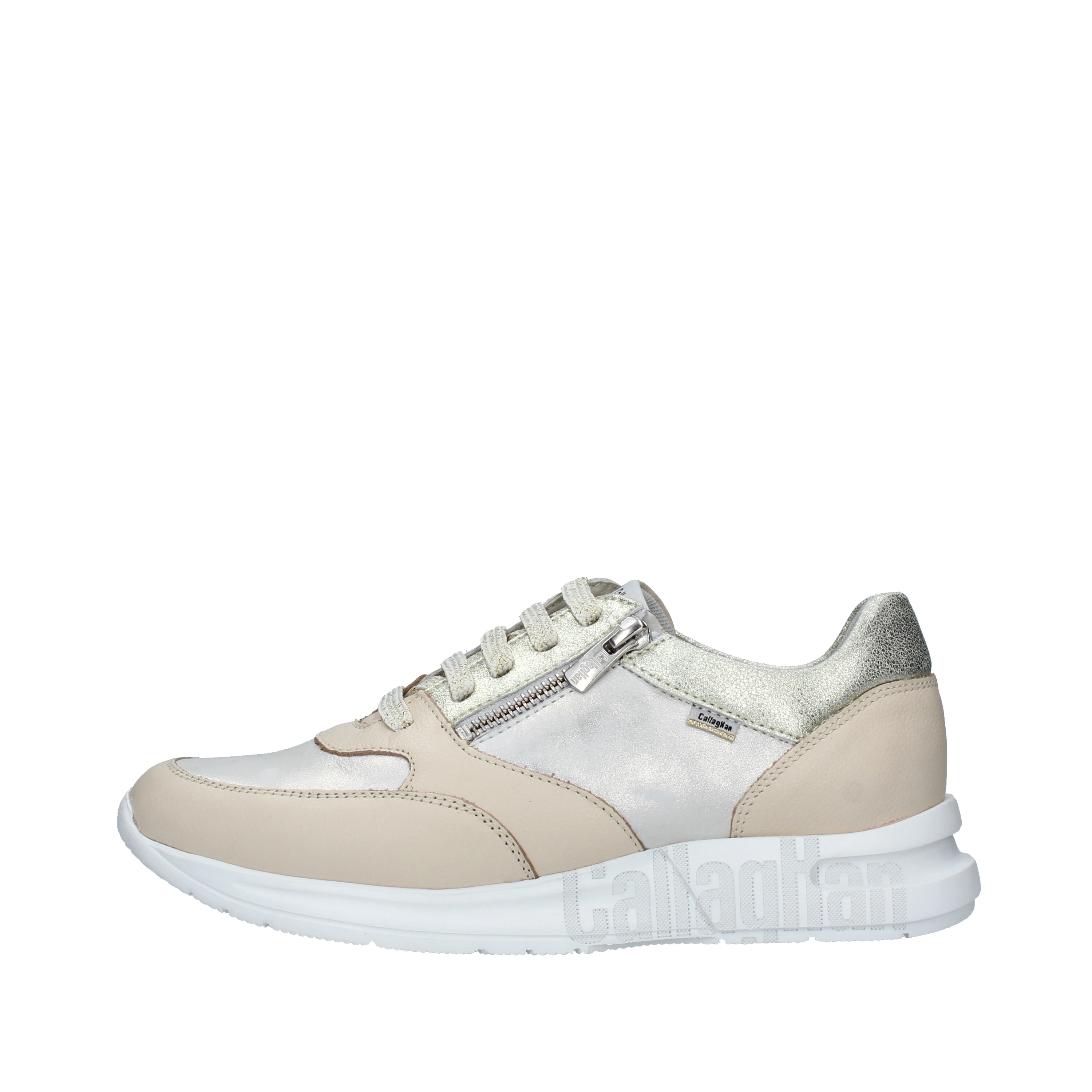 SNEAKERS CON DOPPIA CHIUSURA DONNA BEIGE ORO