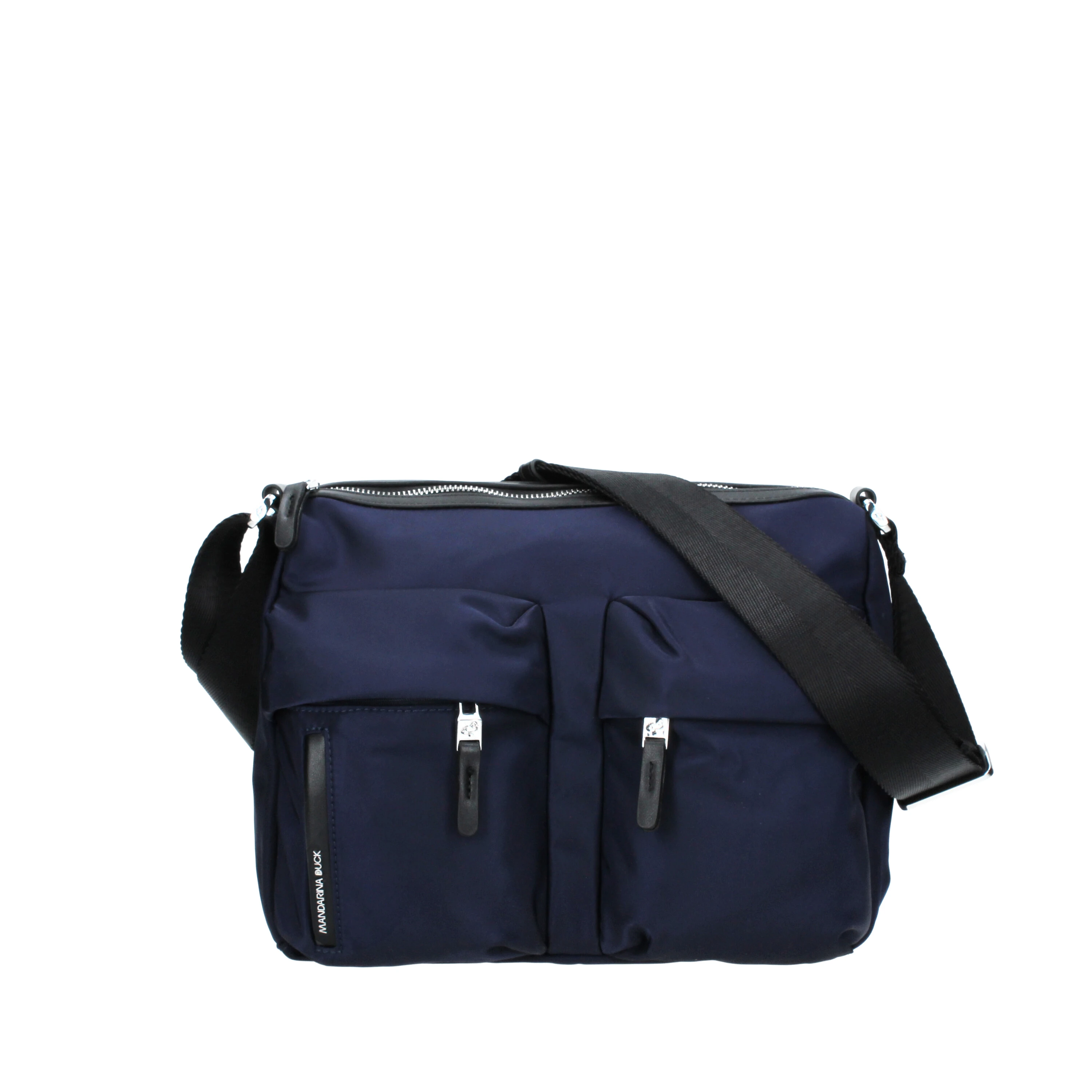 BORSA A SPALLA HUNTER BICOLORE DONNA BLU NERO