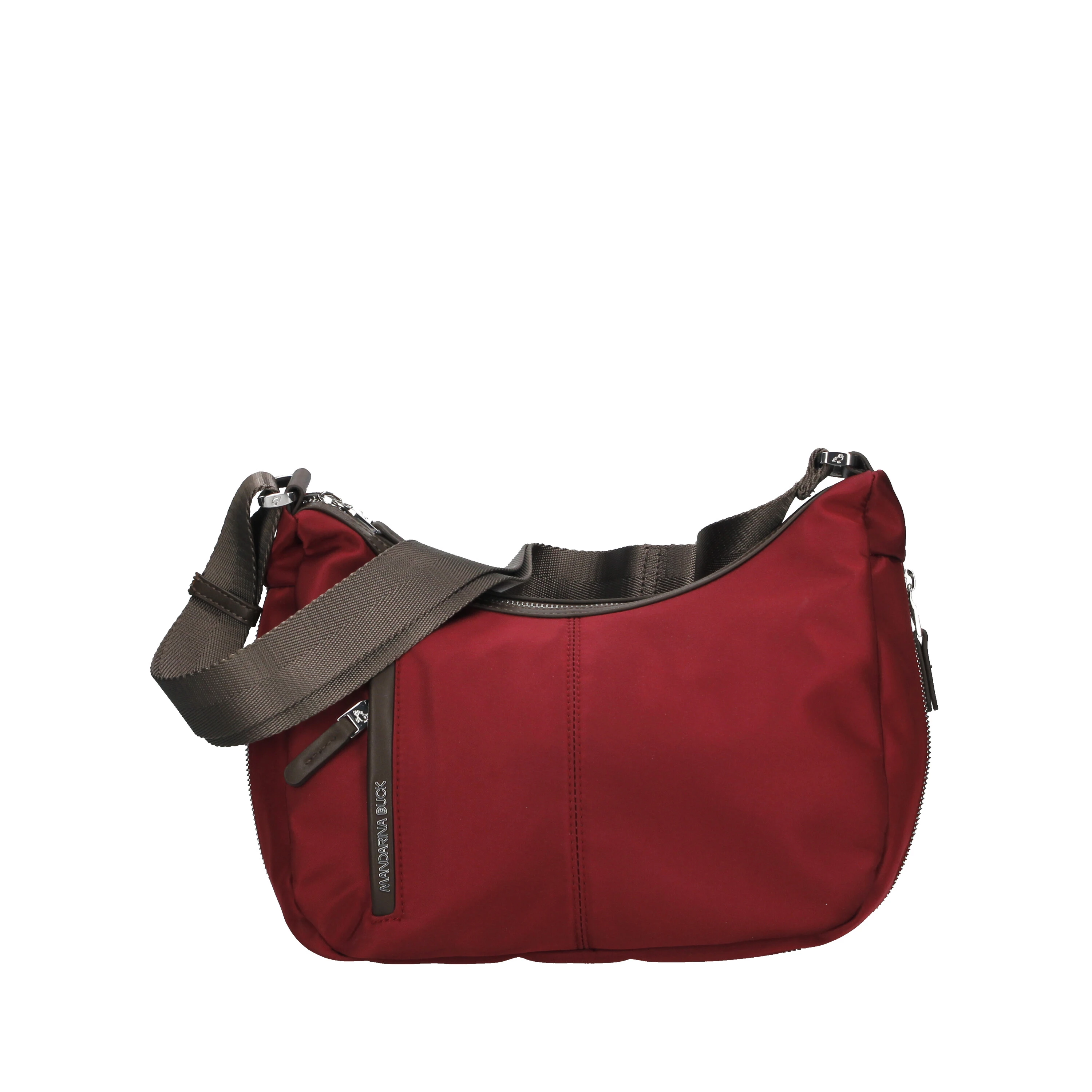 BORSA A SPALLA CON TASCHE ESTERNE DONNA ROSSO