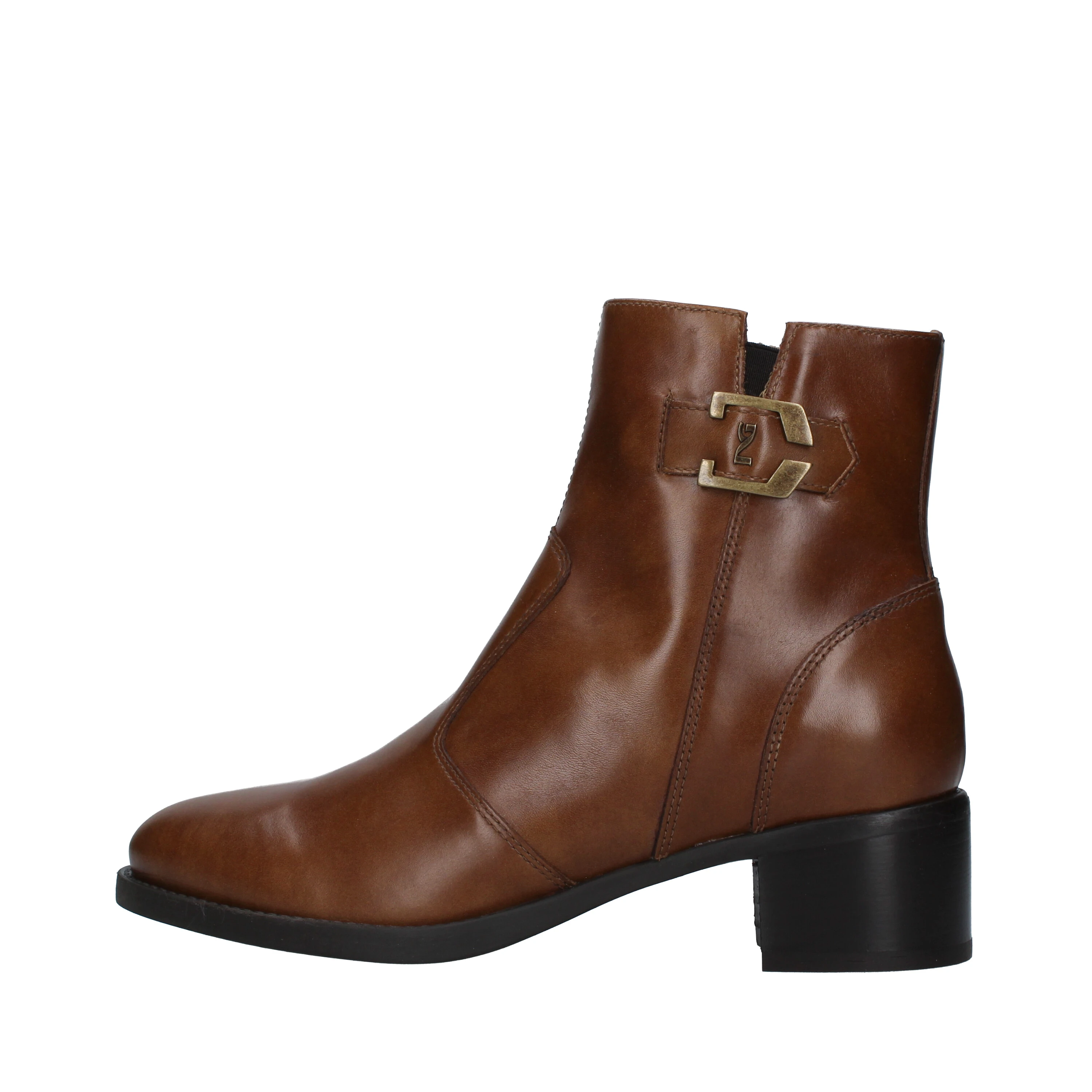 TRONCHETTI CON FINTO CINTURINO DONNA CUOIO