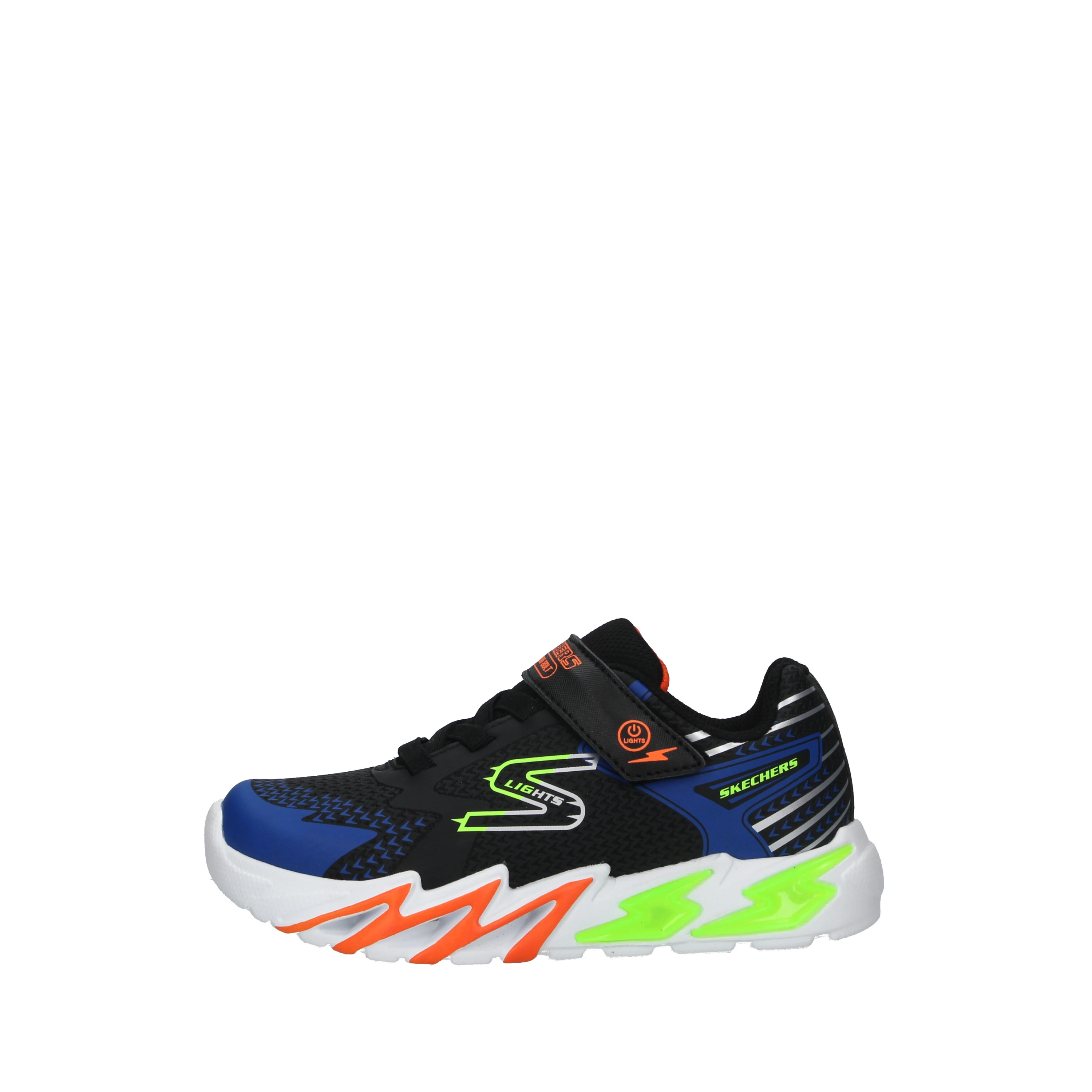 SNEAKERS FLEX - GLOW  CON STRAPPO BAMBINO NERO