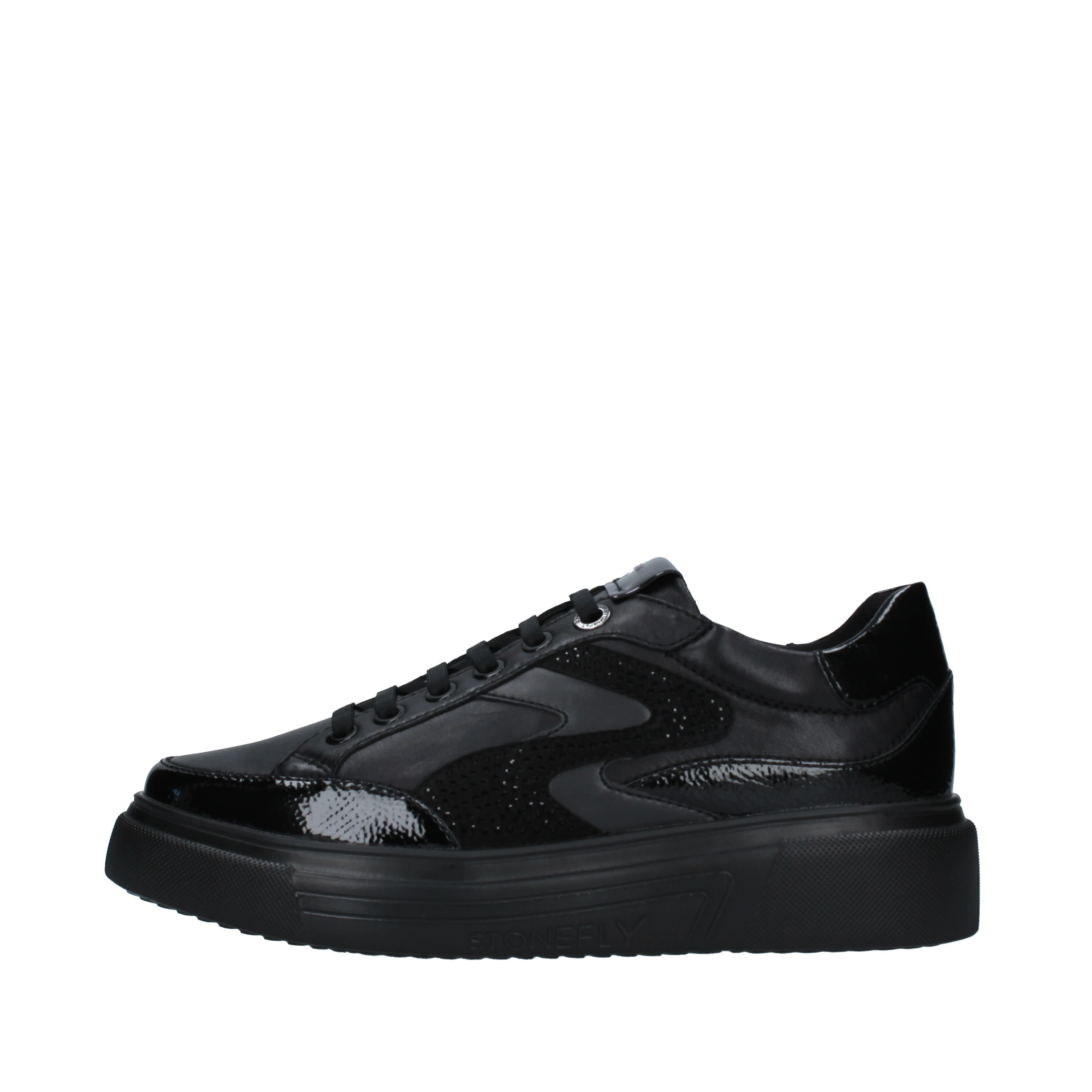 SNEAKERS PLATFORM ALLEGRA 14 CON BRILLANTINI DONNA NERO