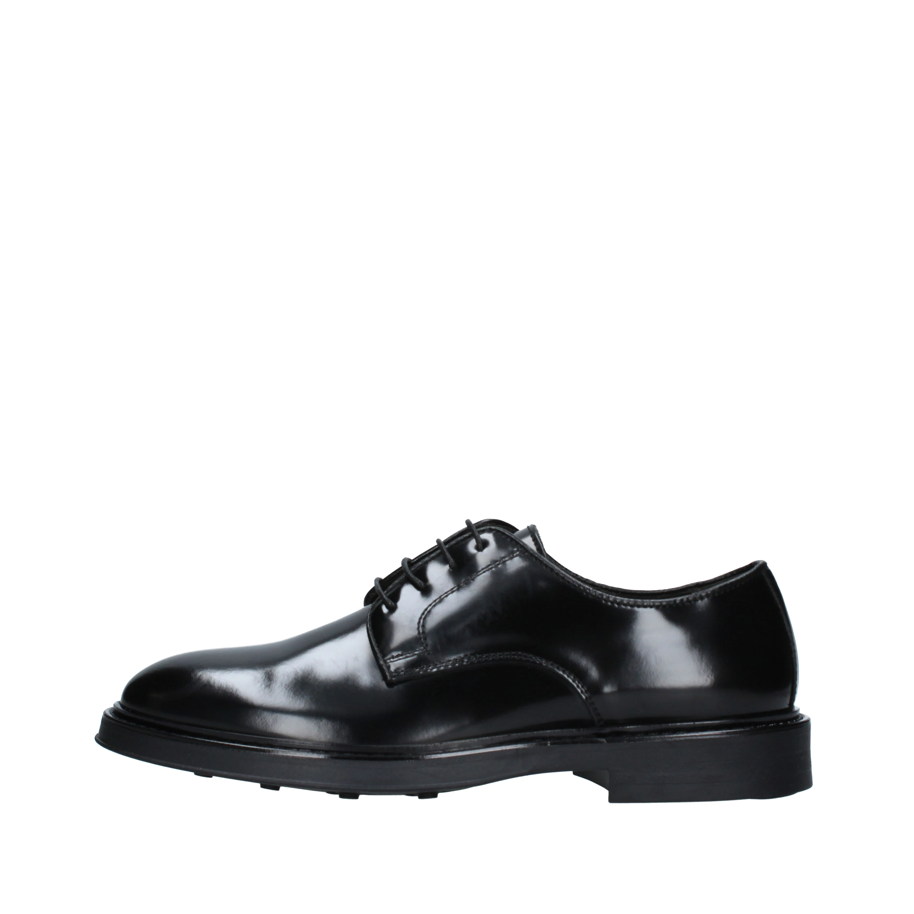 STRINGATE OXFORD IN PELLE ABRASIVATA UOMO NERO