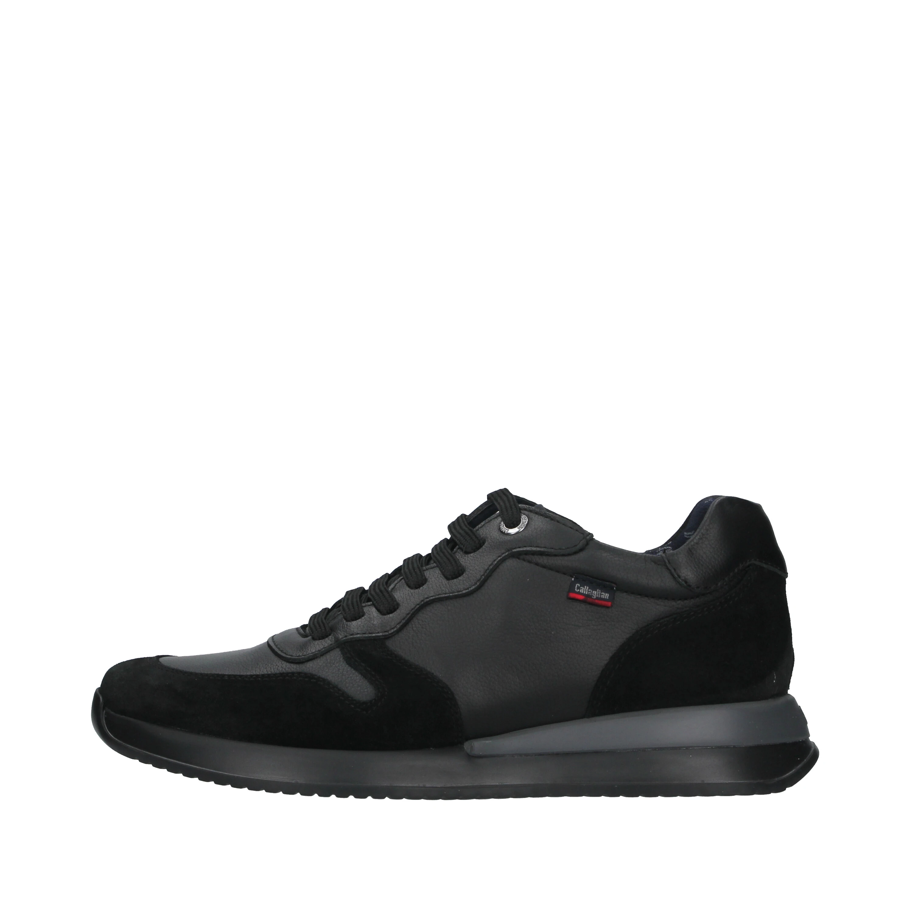 SNEAKERS CON INSERTI IN CAMOSCIO UOMO NERO