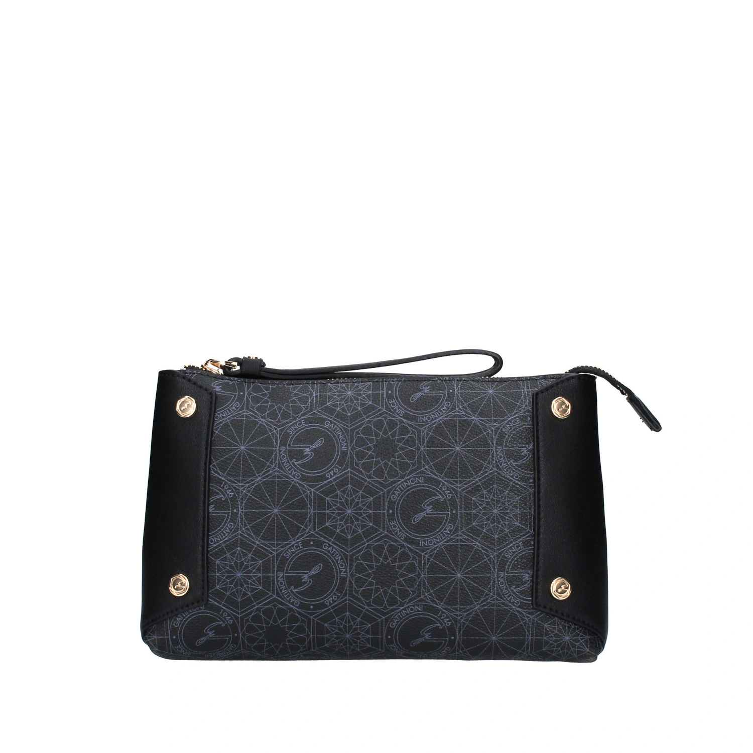 POCHETTE CON BORCHIE TONDE TEODOSIA DONNA NERO