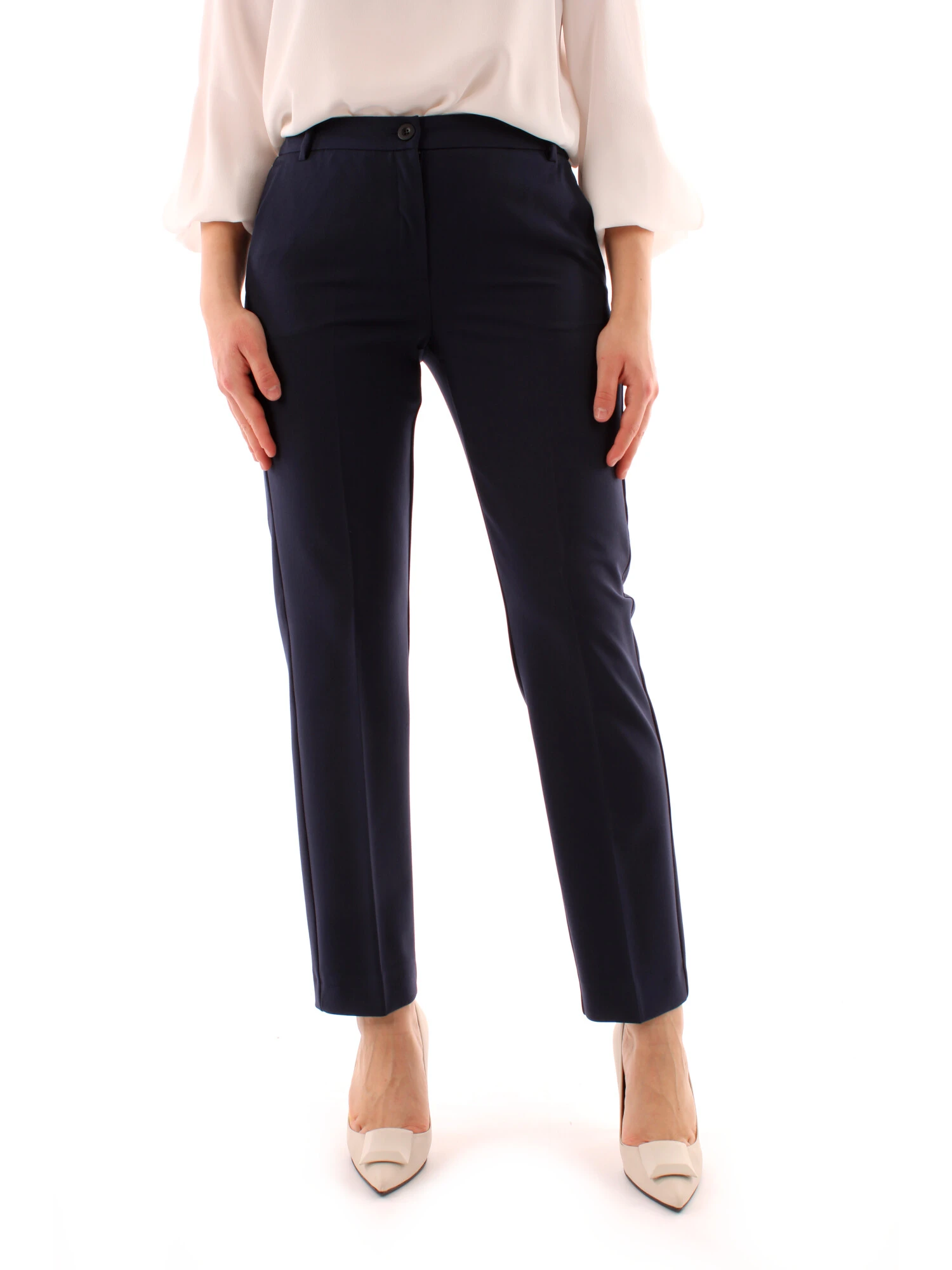 PANTALONI CHINO DONNA BLU NOTTE