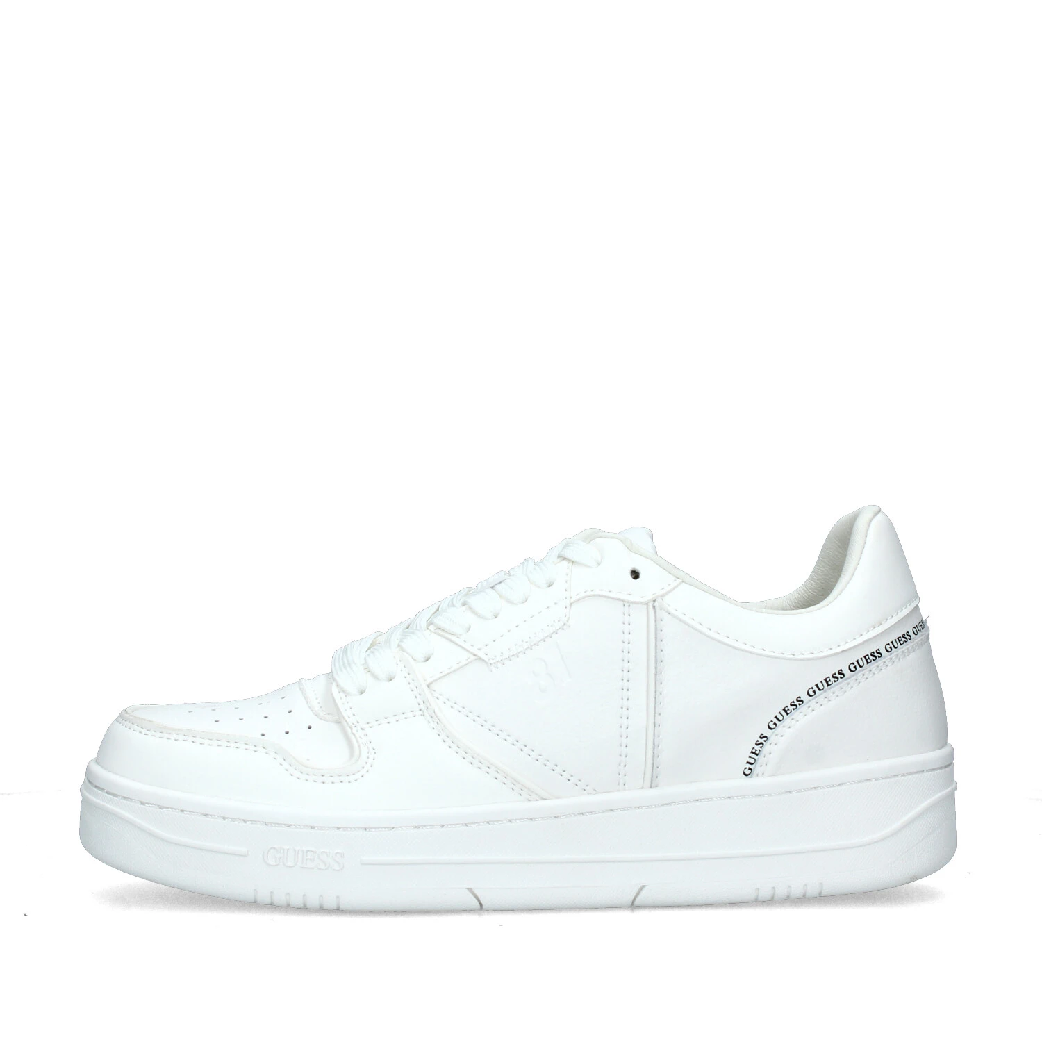 SNEAKERS PLATFORM ANCONA CON LOGO AL TALLONE UOMO BIANCO