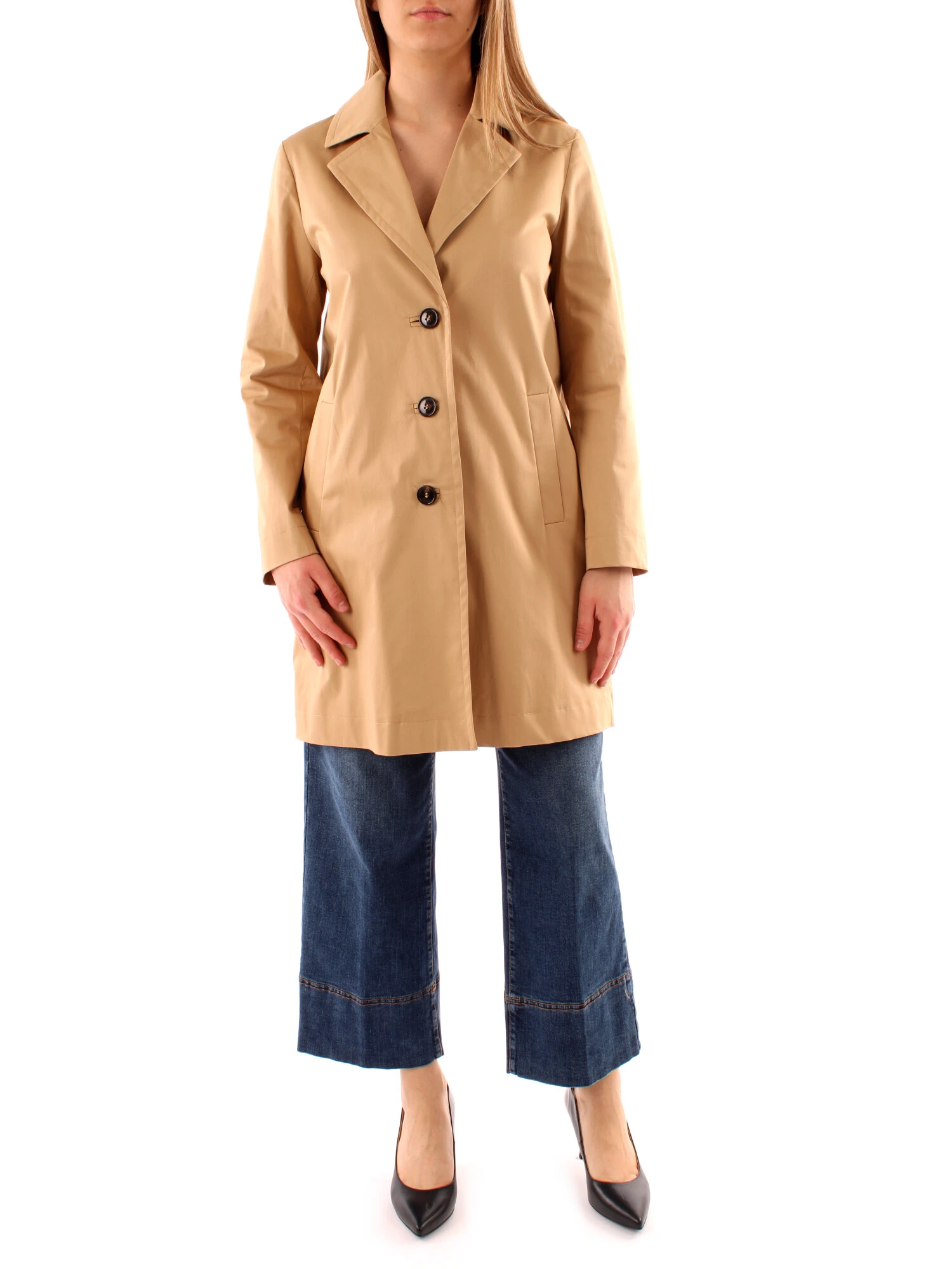 TRENCH MONOPETTO DONNA CAMMELLO