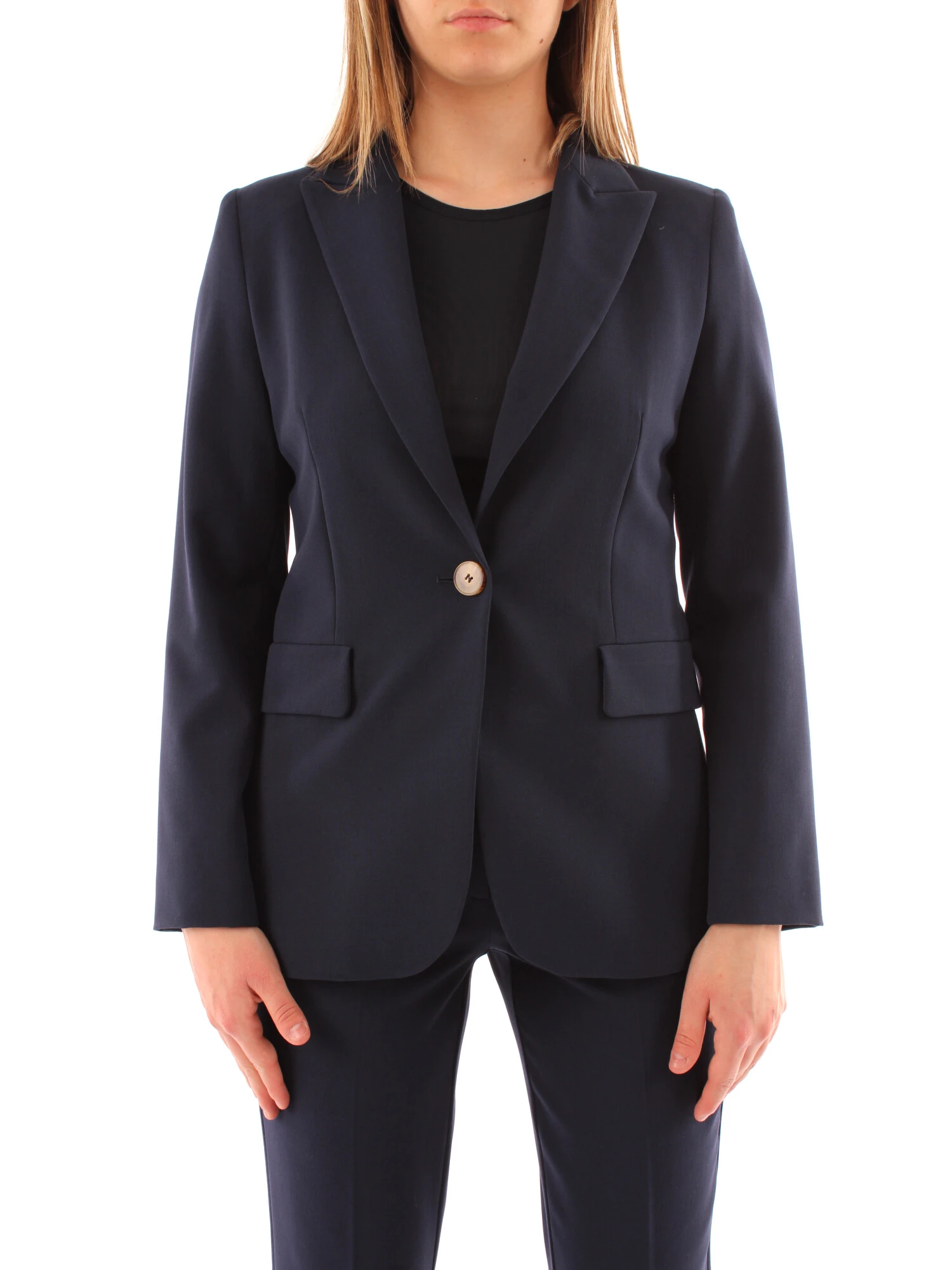 GIACCA BLAZER MONOPETTO DONNA BLU