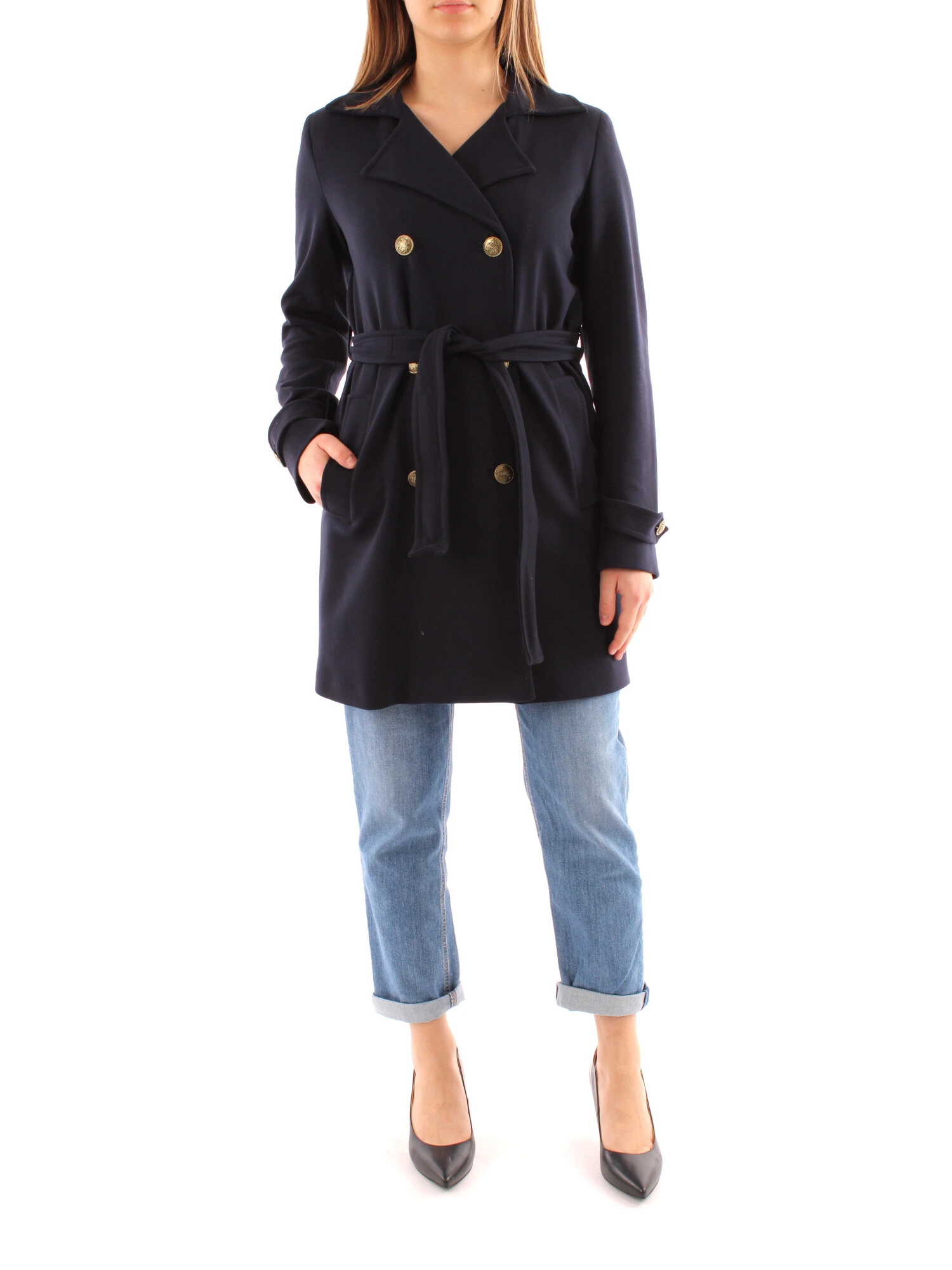 TRENCH A PUNTO MILANO DONNA BLU