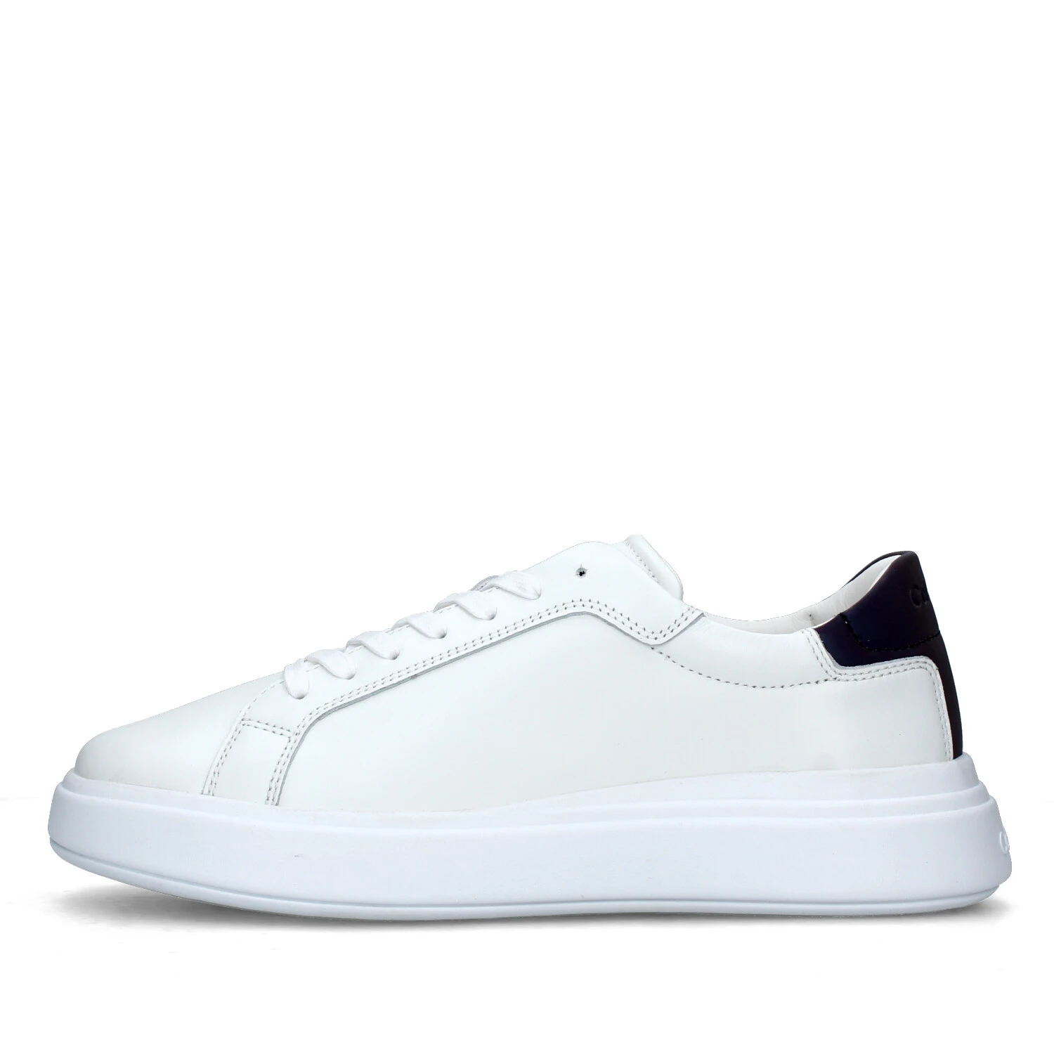 SNEAKERS PLATFORM CON TALLONE VIOLA CANGIANTE TOP UOMO BIANCO