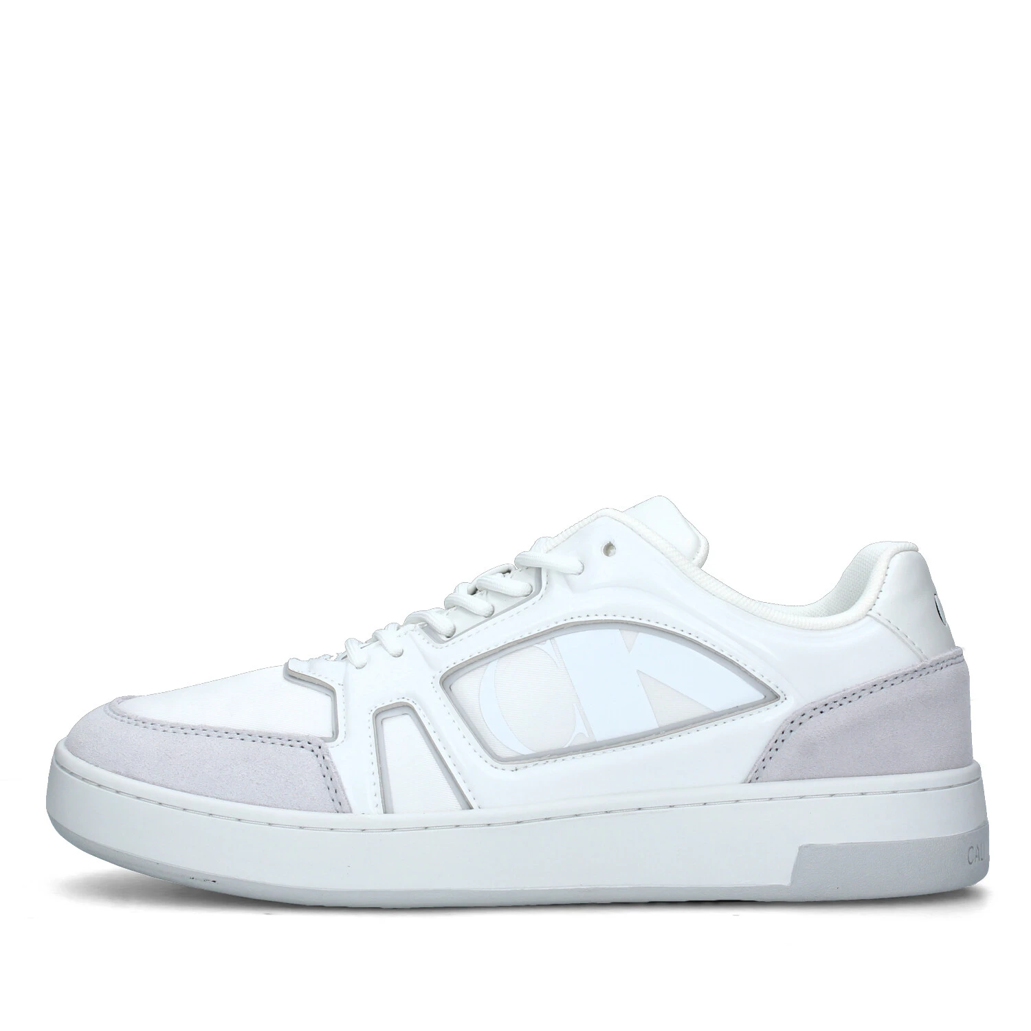 SNEAKERS BASSE CON LOGHI BASKET CUPSOLE UOMO BIANCO GRIGIO