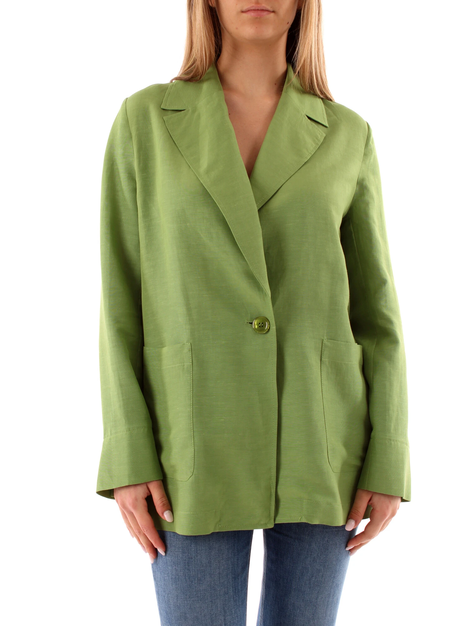 GIACCA BLAZER MONOPETTO DONNA VERDE