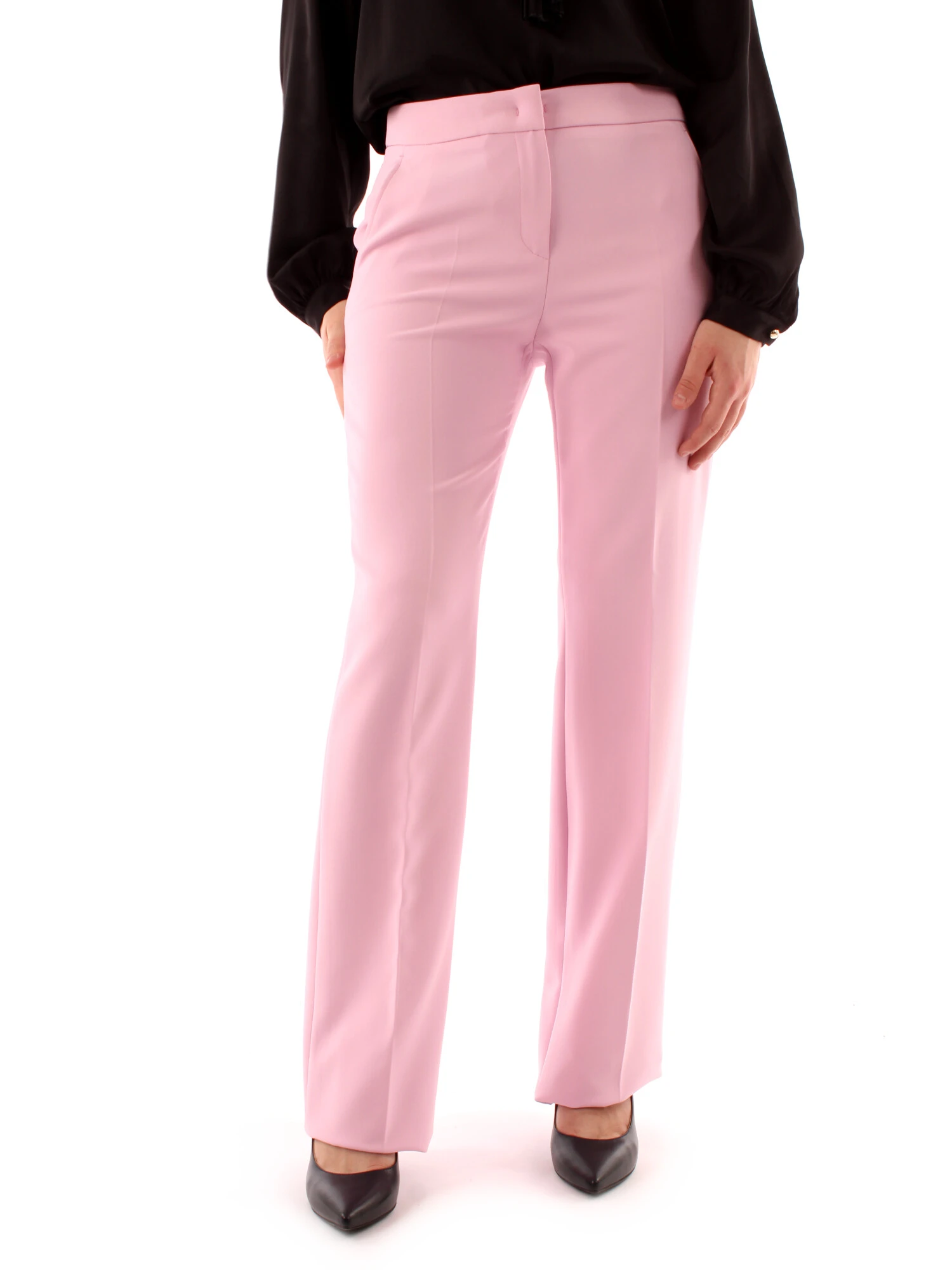 PANTALONI A ZAMPA DONNA ROSA