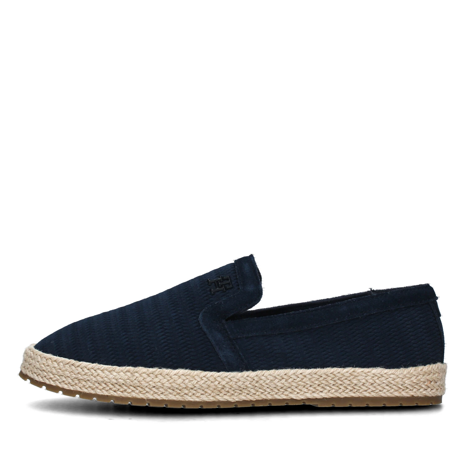 ESPADRILLAS IN CAMOSCIO CON TRAMA INTRECCIATA UOMO BLU