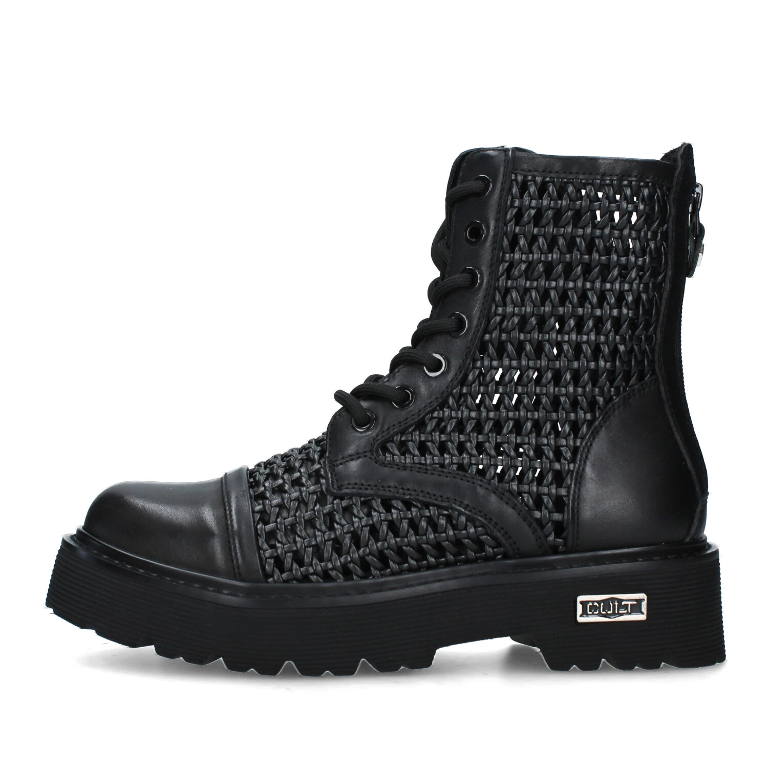 ANFIBI SLASH 4218 CON TRAMA FORATA DONNA NERO