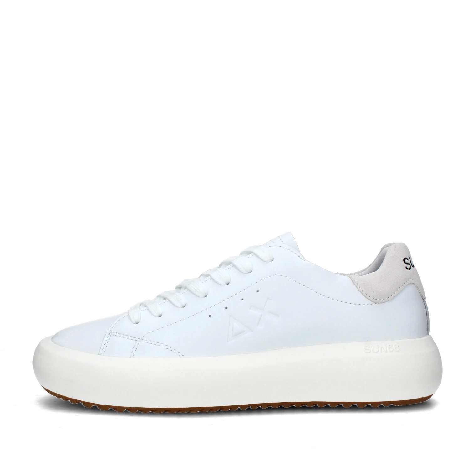 SNEAKERS PLATFORM BIG BOY CLASSIC CON TALLONE BEIGE UOMO BIANCO