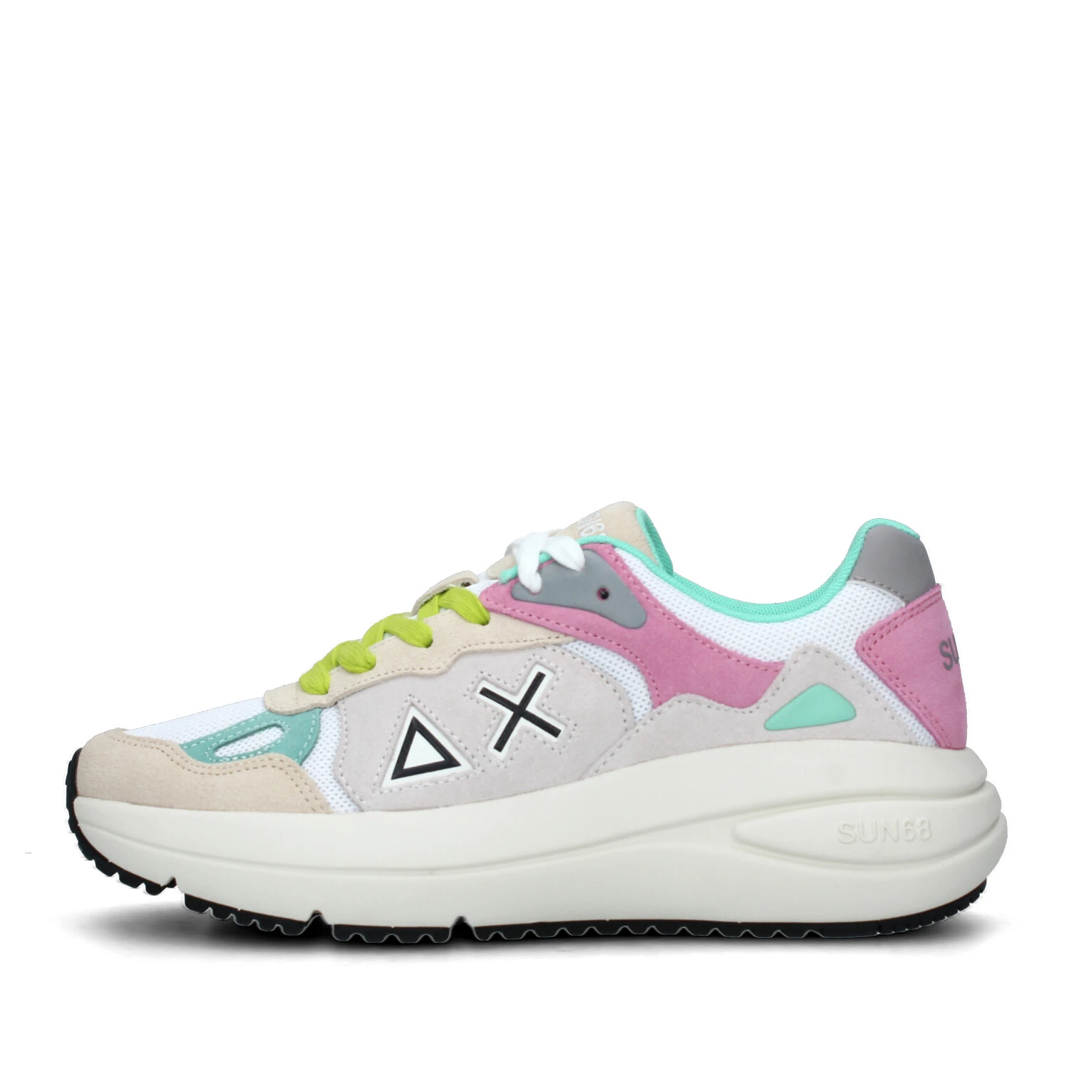 SNEAKERS PLATFORM VENUS MULTICOLORE DONNA BIANCO