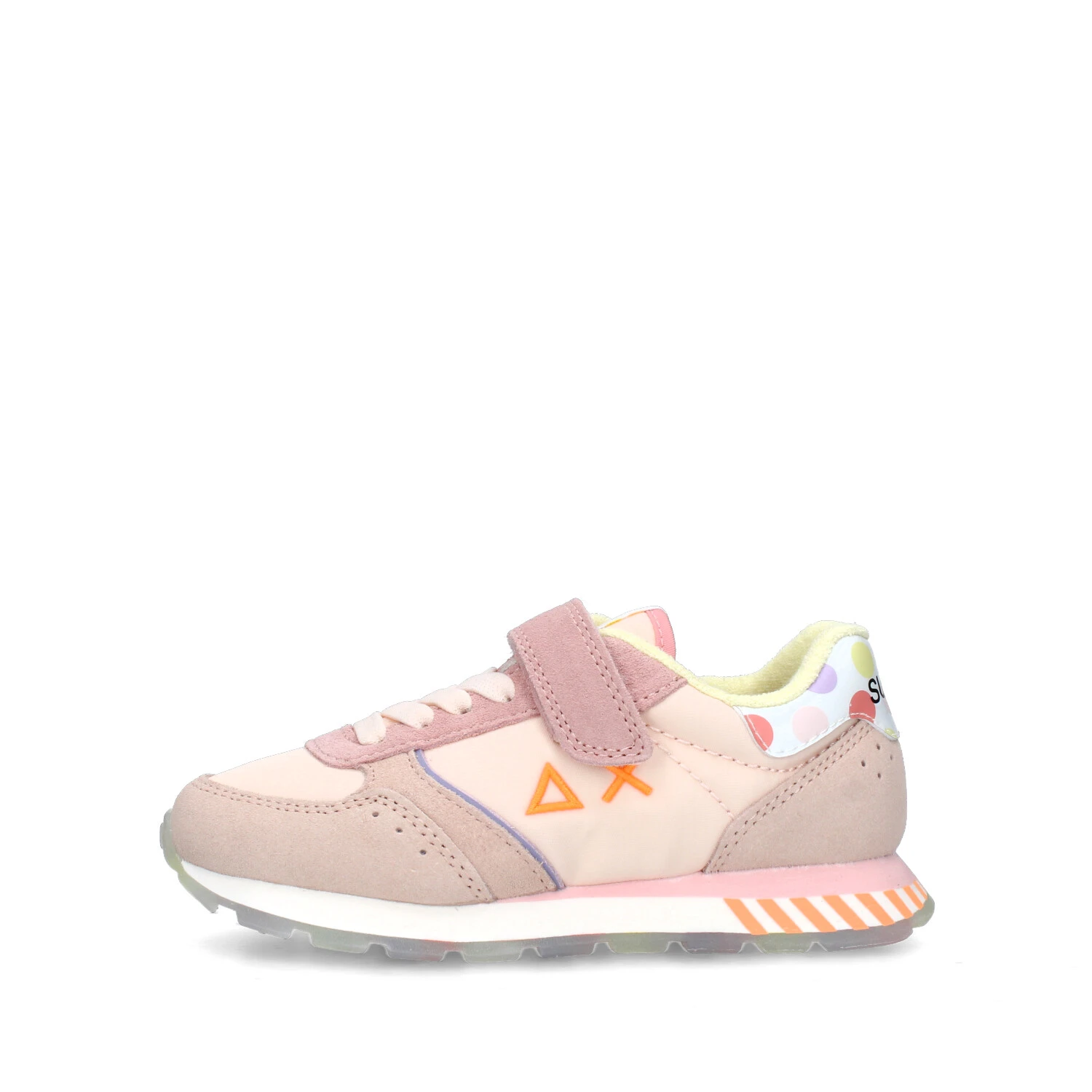 SNEAKERS BASSE ALLY CANDY CANE CON DOPPIA CHIUSURA BAMBINA BEIGE