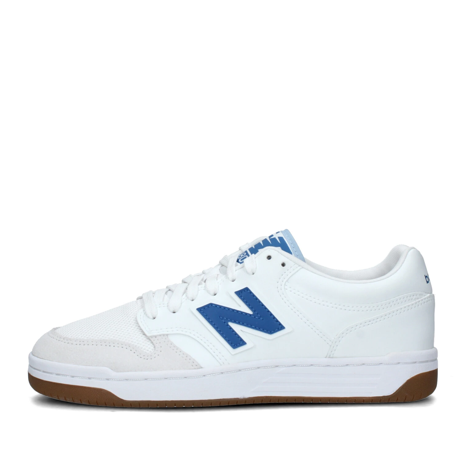 SNEAKERS BASSE 480 CON LOGHETTO BLU UNISEX ADULTO BIANCO