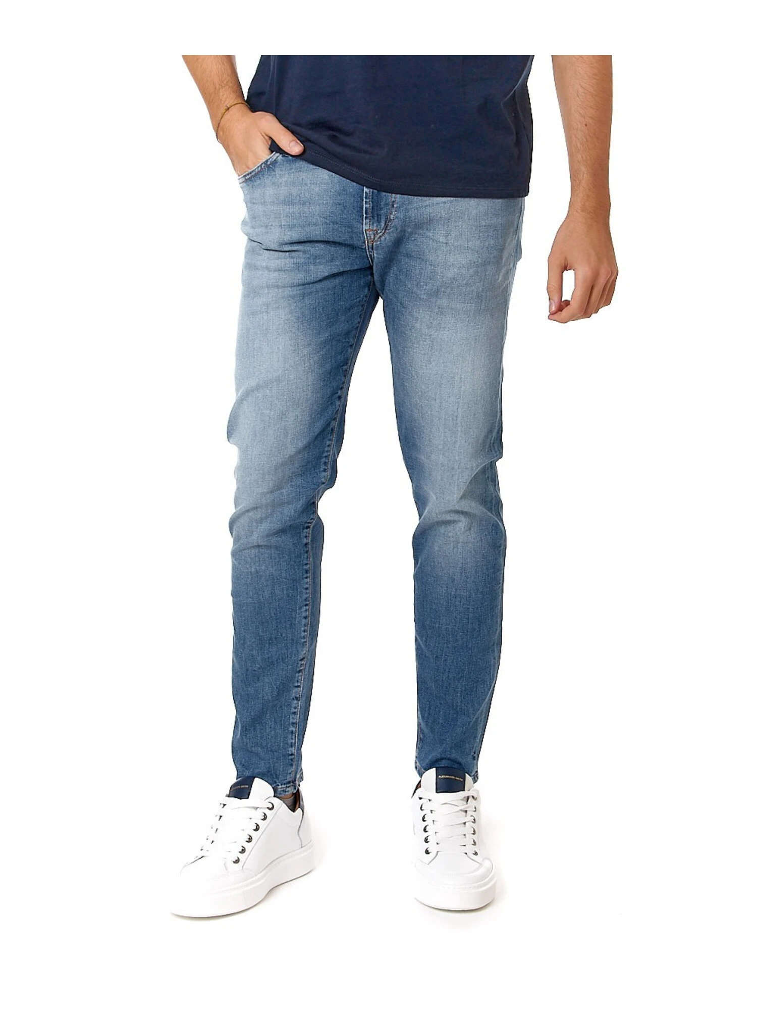 JEANS SLIM FIT UOMO BLU