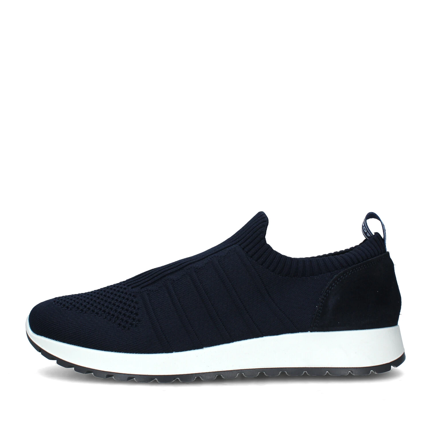 SNEAKERS SLIP ON A MAGLIA UOMO BLU