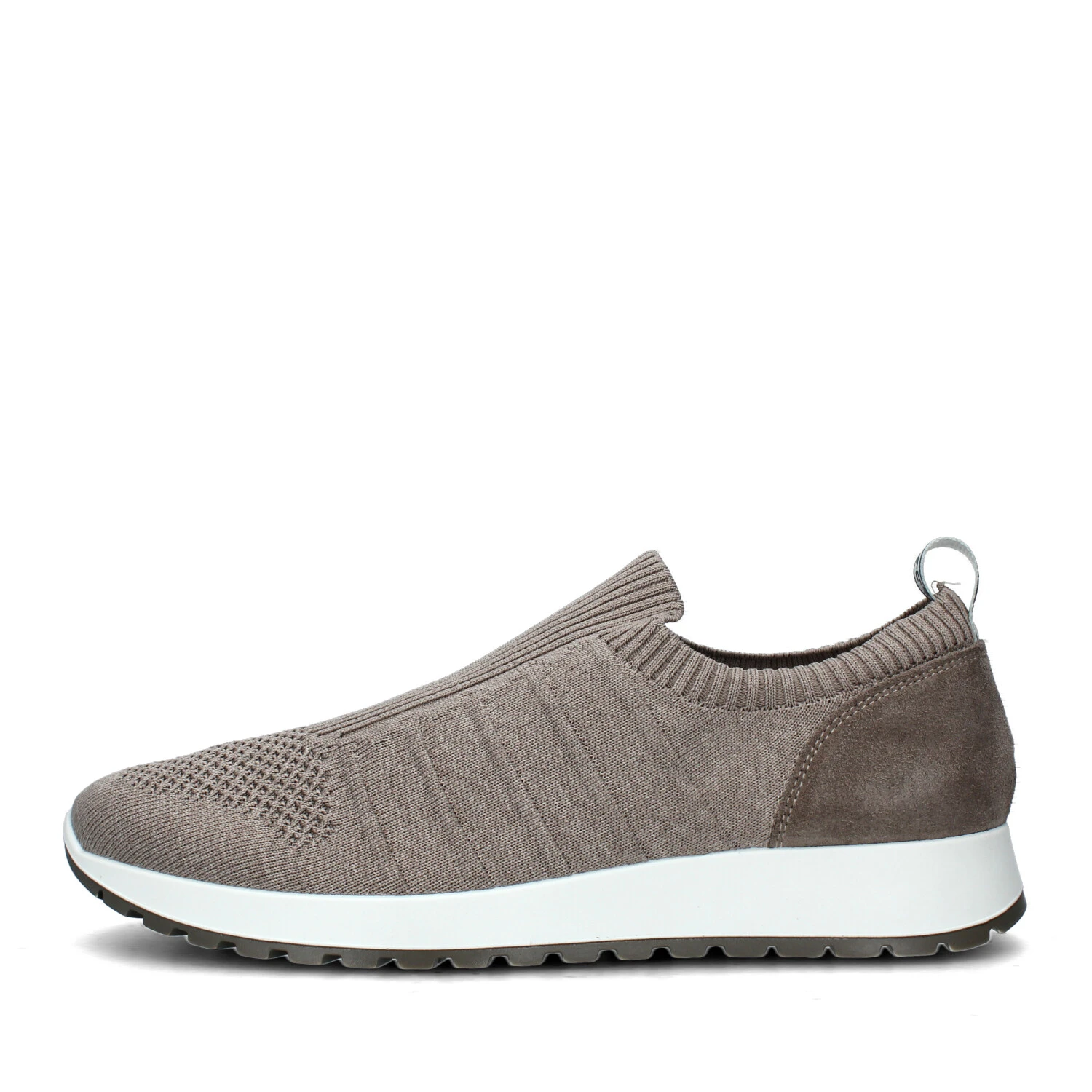 SNEAKERS SLIP ON A MAGLIA UOMO BEIGE