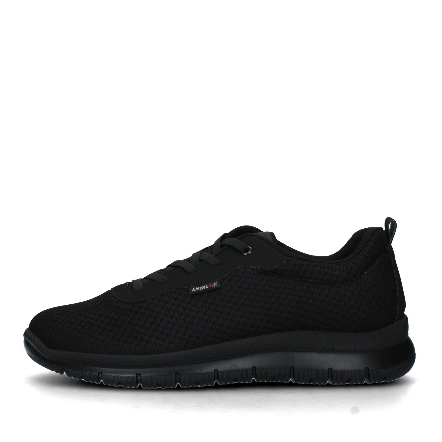 SNEAKERS PLATFORM IN RETE CON SOLETTA ESTRAIBILE IN PELLE UOMO NERO