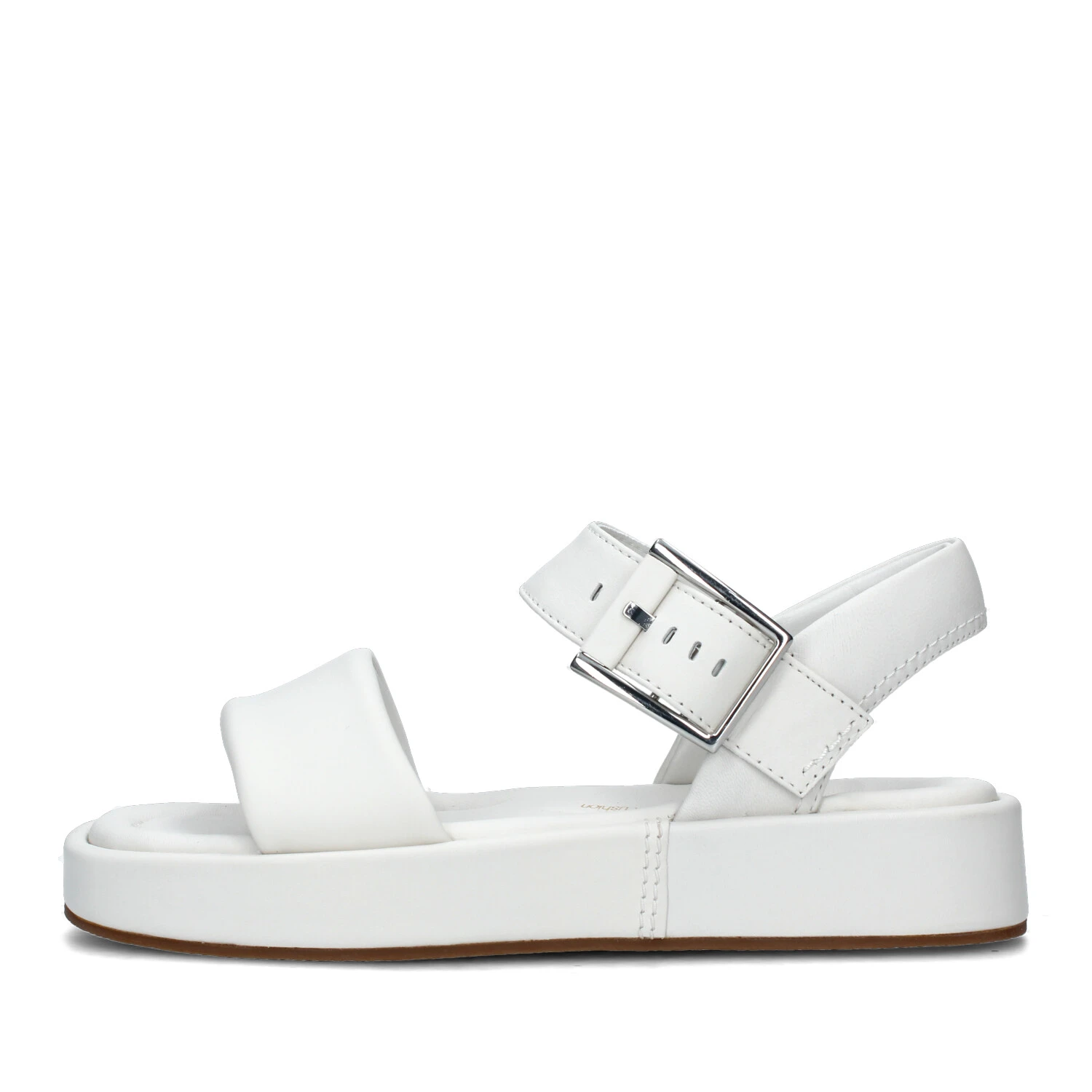 SANDALI CON ZEPPA ALDA STRAP IN PELLE DONNA BIANCO