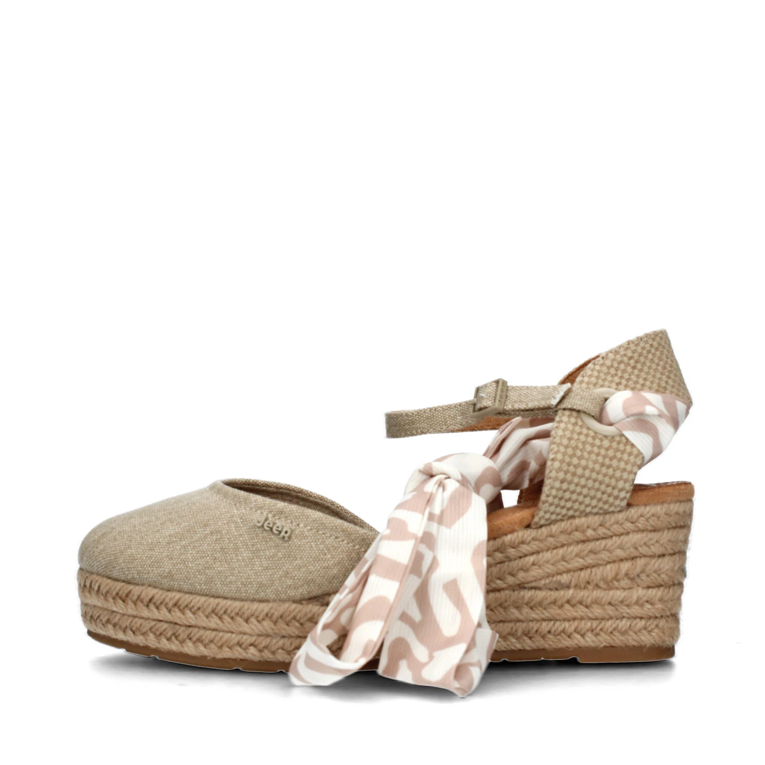 ESPADRILLAS CORONA CVS CON BANDA COLORATA DONNA ECRU